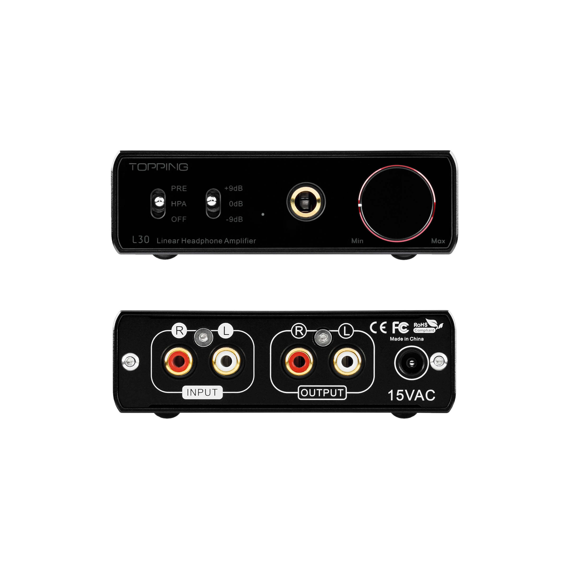 TOPPING L30 High-Performance Headphone Amplifier - Premium Audio for Home Studio, Gaming & Music Listening
