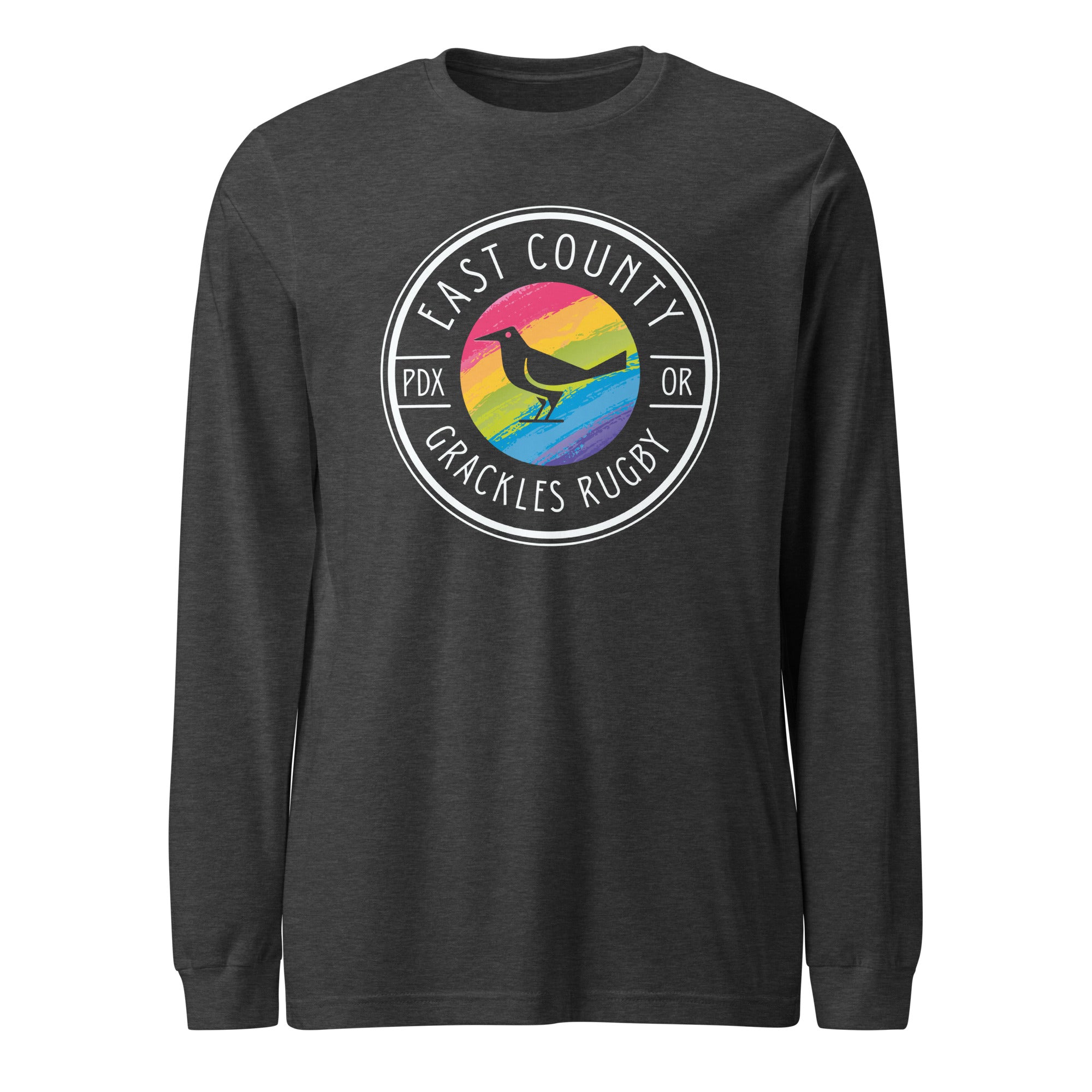 East Co. Grackles Long Sleeve Social T-Shirt - Trendy Graphic Tee for Men & Women - Perfect for Casual Wear, Street Style & Social Events
