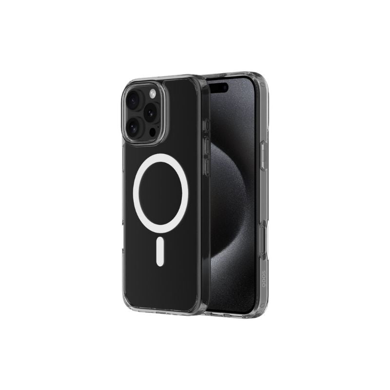 QDOS Hybrid Drop Case for iPhone 16 Pro Max - Shockproof Protective Cover with Clear Design | Perfect for Everyday Use, Outdoor Activities & Travel Protection