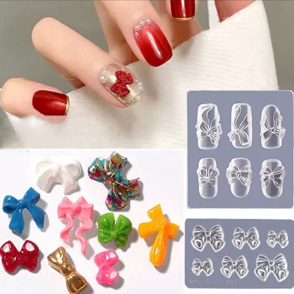 Premium Silicone Bow Molds for Baking & DIY Crafts – Perfect for Cupcakes, Candles, Soap Making & Resin Art