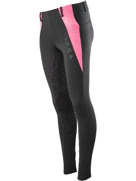 Legacy Kids' Riding Tights - Breathable Equestrian Pants for Boys & Girls - Perfect for Horseback Riding Lessons, Competitions & Outdoor Activities
