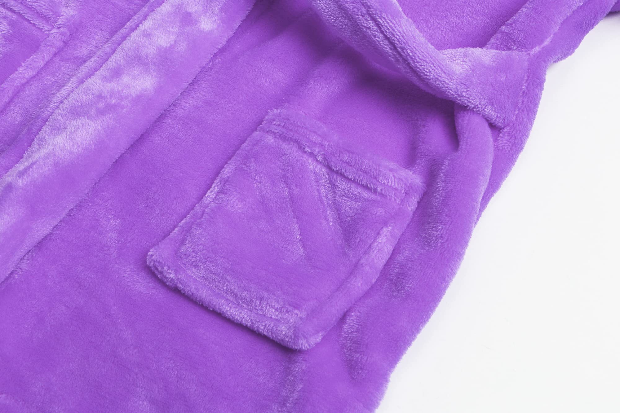 Girls Fleece Hooded Robes - Soft Premium Fuzzy Bathrobe for Kids Ages 2-12 | Cozy Winter Wear & Birthday Gift for Girls | Perfect for Spa Day, Sleepovers & Lounging at Home