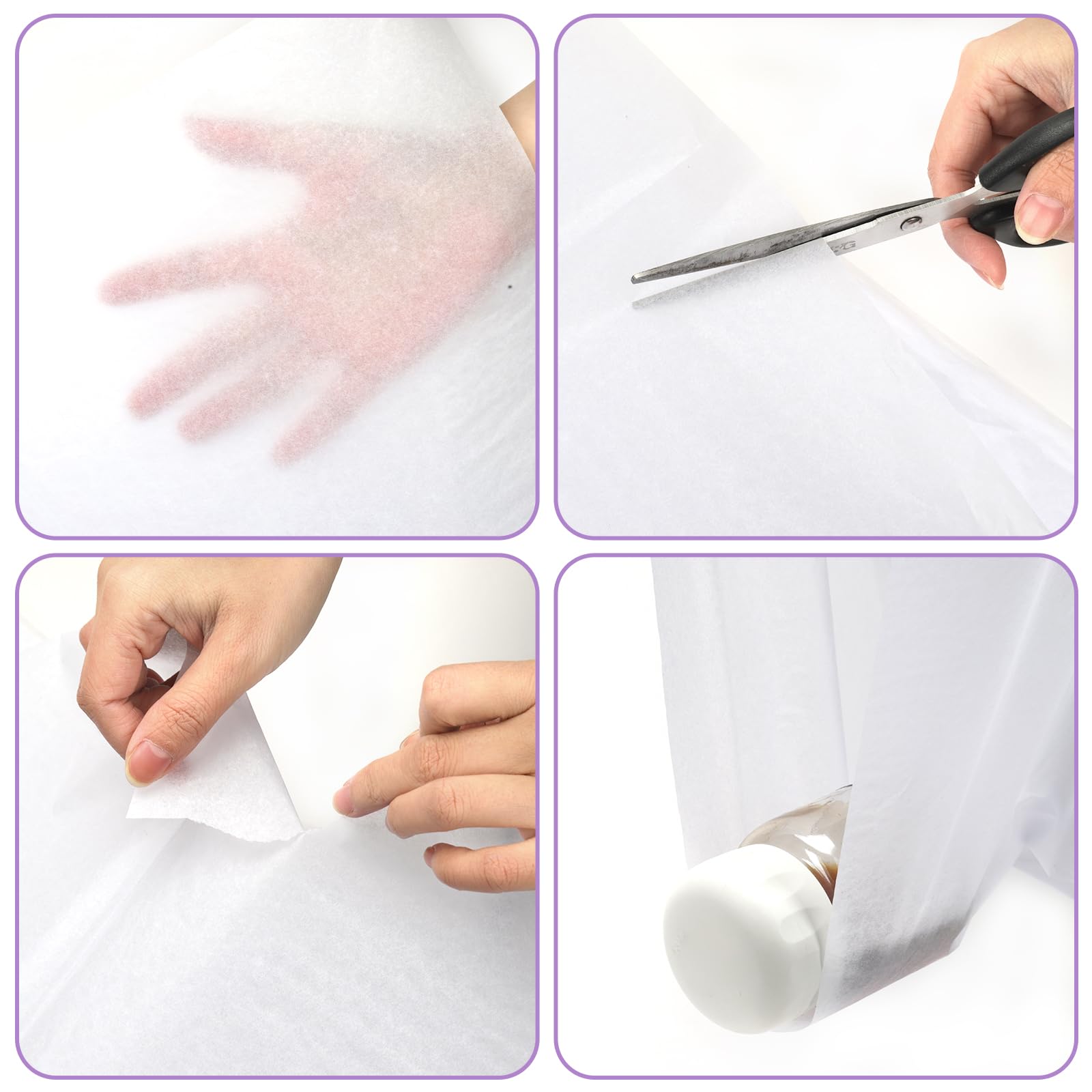 60 Sheets 24 x 36 Inch White Wrapping Tissue Paper Bulk - Gift Wrapping, Party Decorations, Craft Supplies, Storage & Favor Bags - Perfect for Birthdays, Weddings, Baby Showers & Holiday Gifts