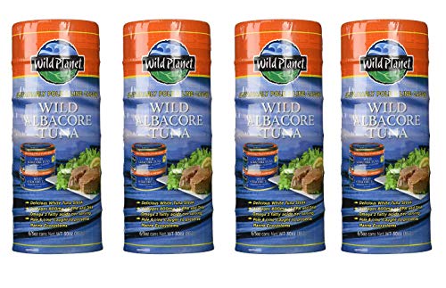Wild Planet Wild Albacore Tuna - 6 Cans (5oz Each) - 4-Pack - Sustainably Caught, High Protein, Mercury Tested - Perfect for Salads, Sandwiches & Keto Meals