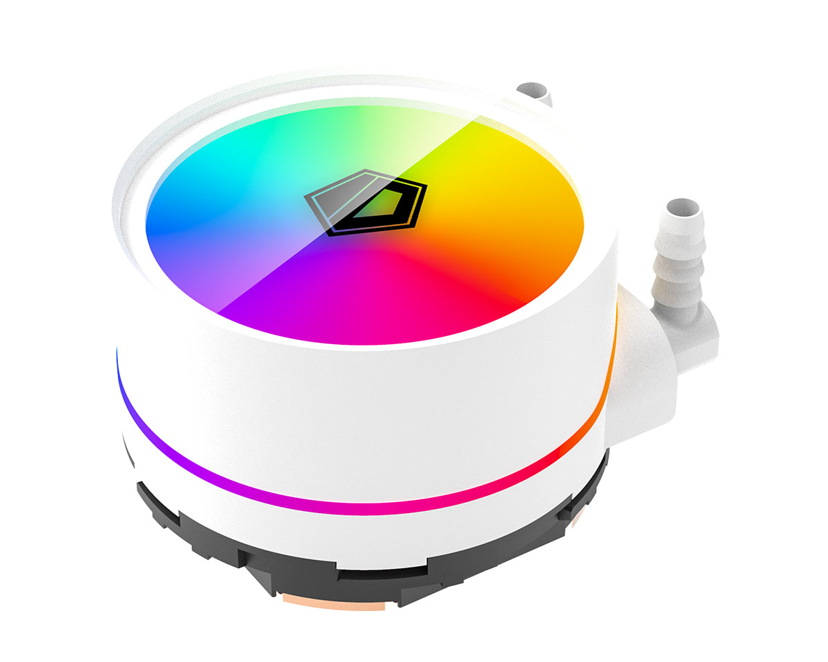 ID Cooling ZoomFlow 360XT ARGB CPU Liquid Cooler - 360mm All-in-One Water Cooling System with Addressable RGB Lighting (Snow White) - Perfect for Gaming PCs, Workstations, and High-Performance Computer Builds