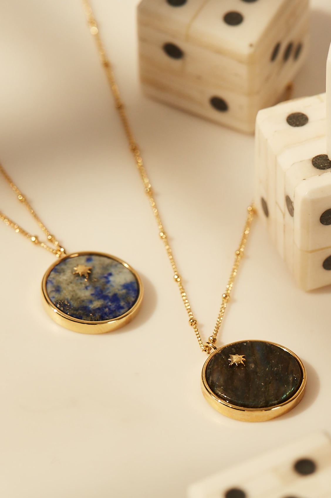 Natural Star Gemstone Slice Pendant Necklace for Women - Elegant Boho Jewelry for Everyday Wear & Special Occasions