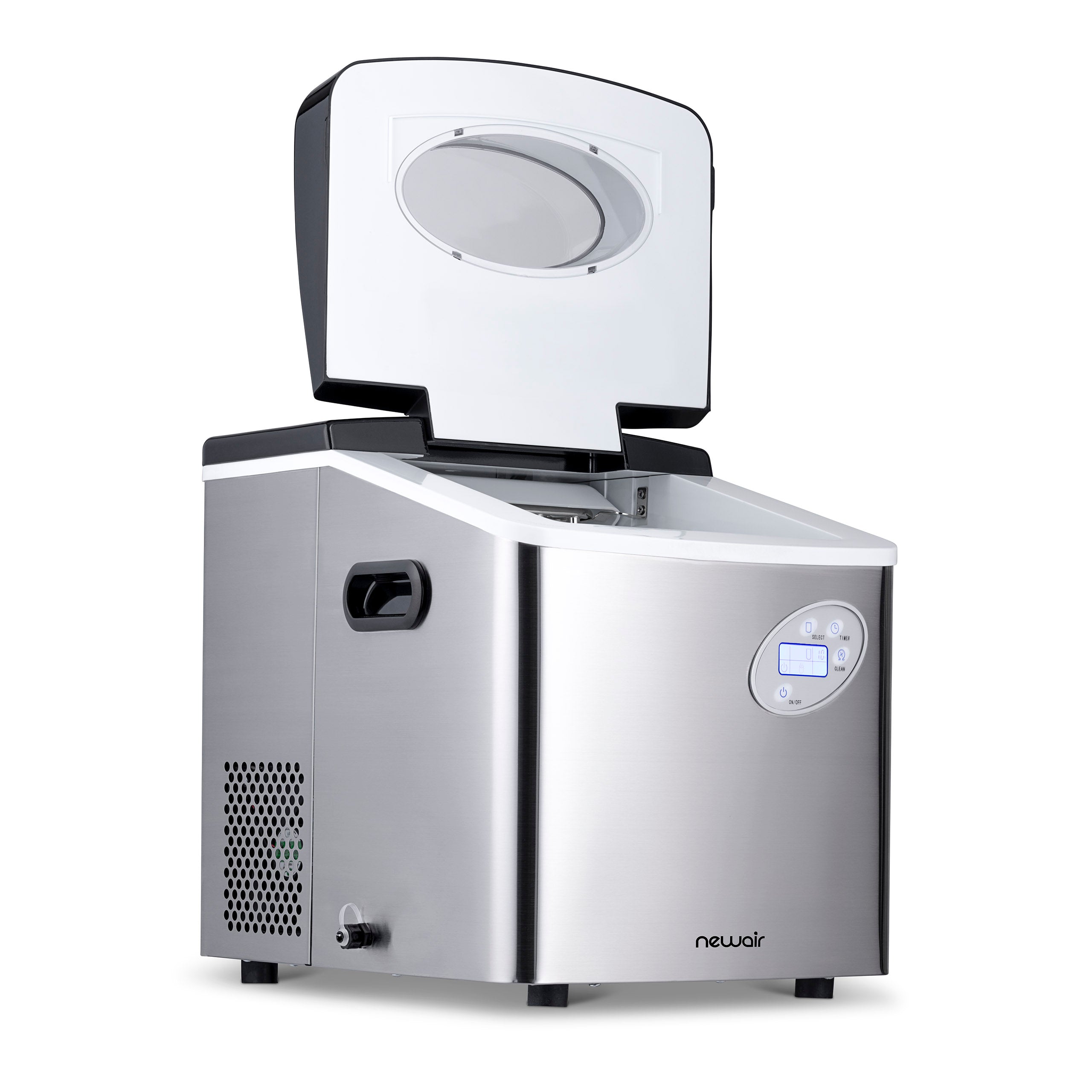 Newair® Countertop Ice Maker - 50 lbs/Day, Bullet Ice Machine for Home, Office, Bar & Parties | Fast & Quiet Portable Ice Maker for Drinks, Cocktails & Beverages