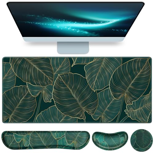 Golden Green Palm Leaves