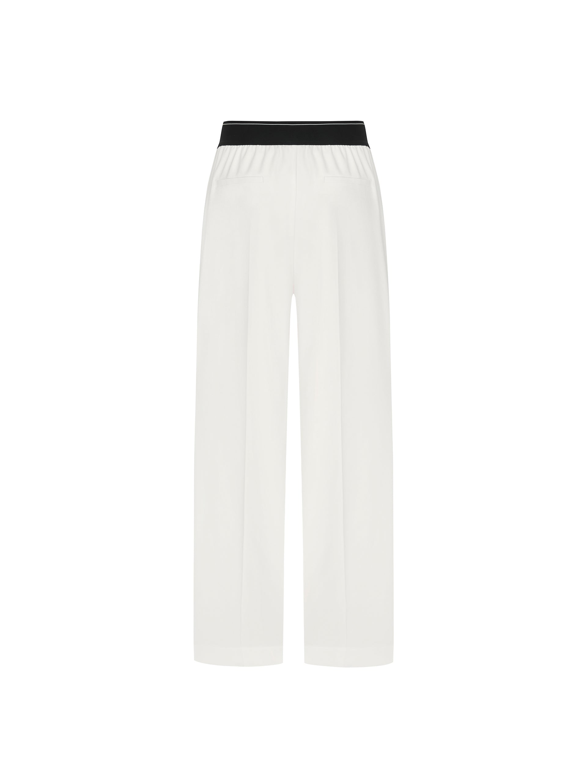 Custom Logo Waistband Straight Leg Pants for Women - Professional Office & Business Casual Wear - Comfortable Stretch Work Pants for Everyday Use