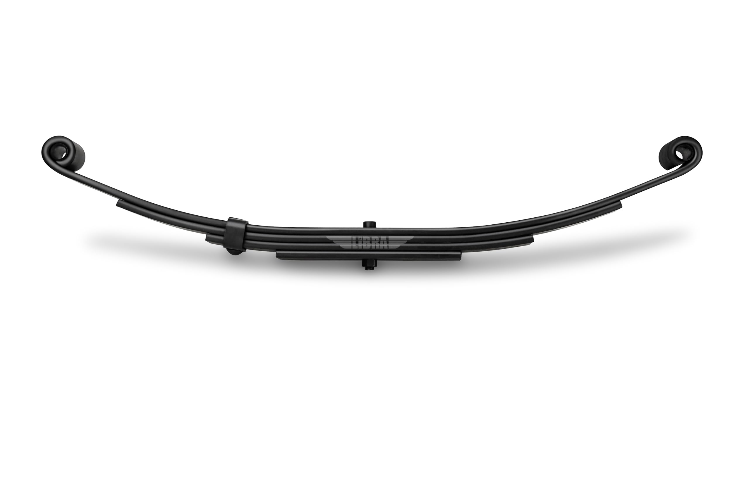 LIBRA Heavy Duty Trailer Leaf Spring - 4 Leaf Double Eye 1750lbs Capacity for 3500 Lbs Axle (Set of 1) | Perfect for Boat Trailers, Utility Trailers & RV Applications