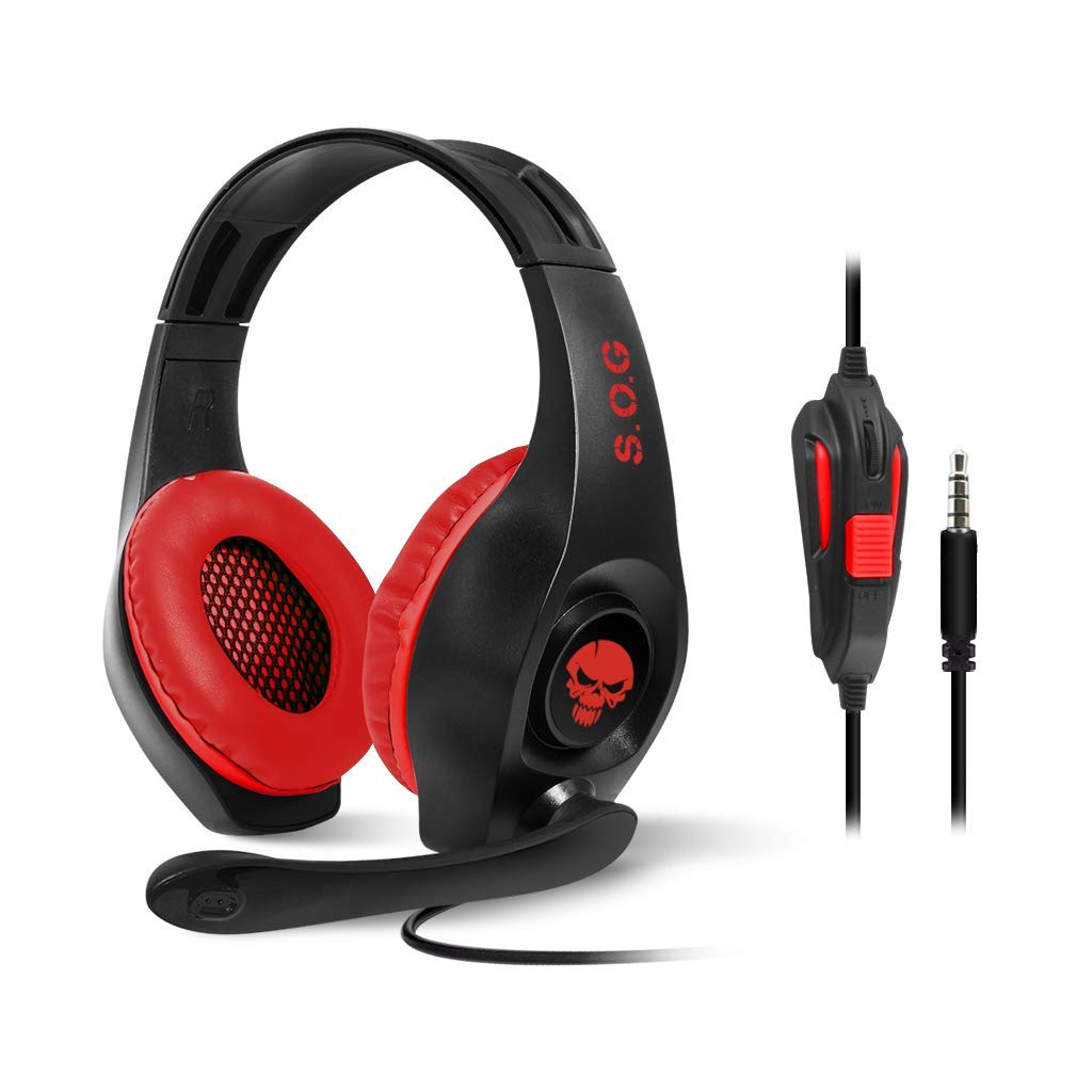 SPIRIT OF GAMER PRO-NH5 Gaming Headset for Nintendo Switch - Stereo 2.0 Sound, 40mm Drivers, Padded Ear Cushions & Adjustable Headband - Perfect for Gaming, Streaming & Online Meetings