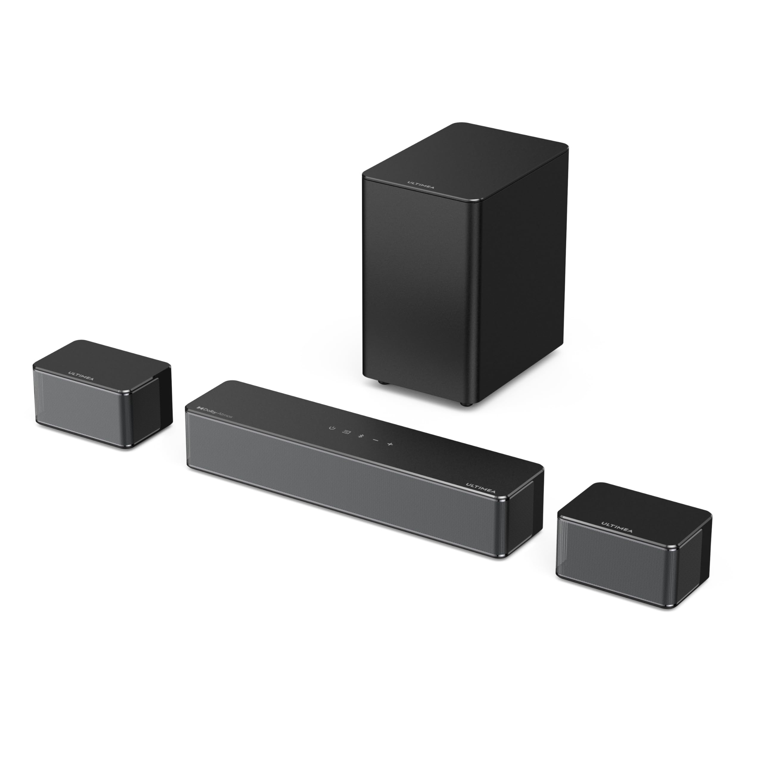 ULTIMEA D60 5.1 Channel Dolby Atmos Sound Bar with Wireless Subwoofer - 410W Peak Power, 3D Surround Sound System for Smart TV, Adjustable Bass & Surround - Perfect for Home Theater, Gaming & Movie Nights