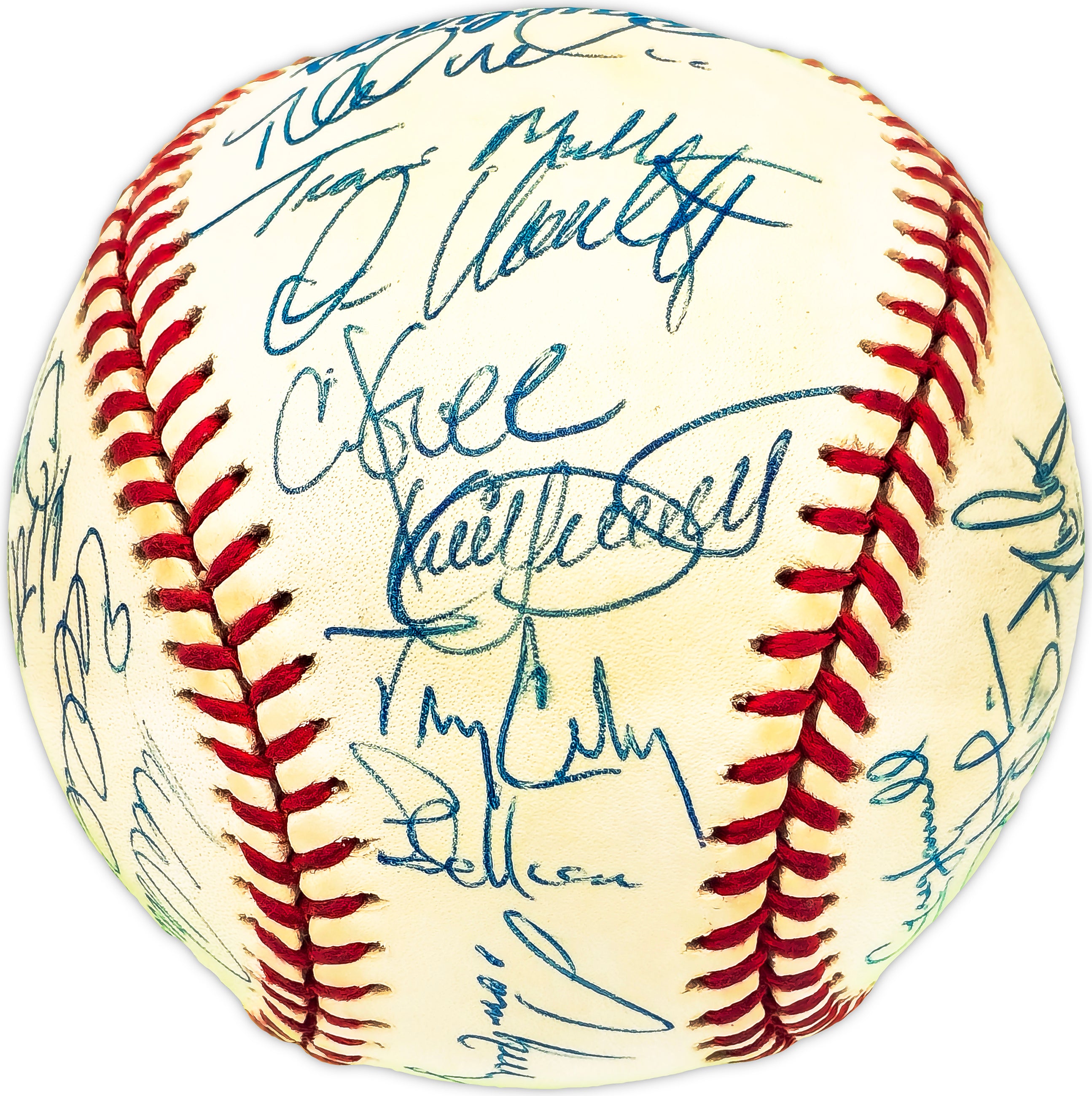 1996 Minnesota Twins Autographed Official AL Baseball - 36 Signatures Including Kirby Puckett (Beckett BAS #AD78205) | Collectible Sports Memorabilia for Fans & Display