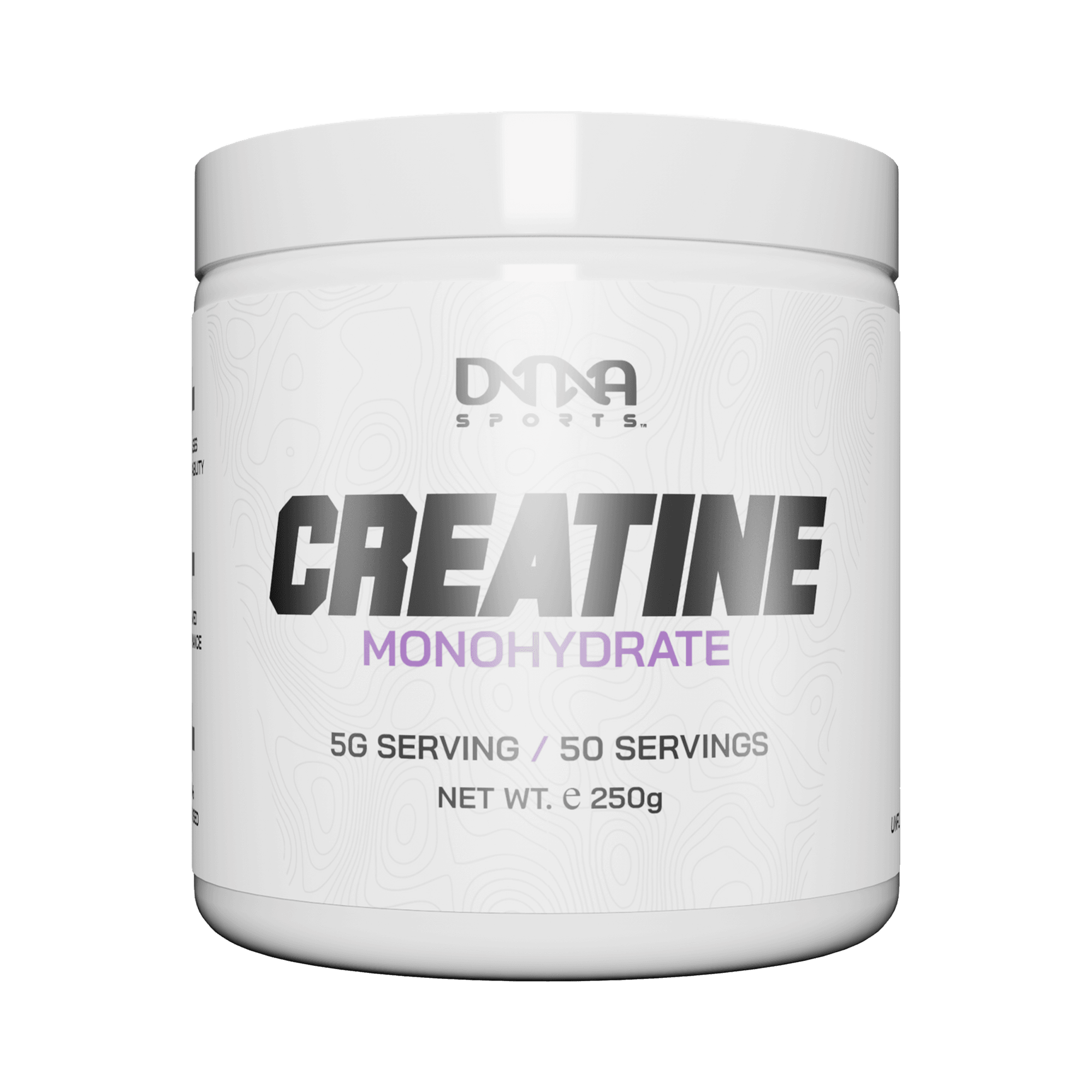 DNA Sports Creatine Monohydrate Powder 250g - Premium Muscle Building & Recovery Supplement for Athletes & Bodybuilders - Supports Strength, Endurance & Performance in Workouts & Training