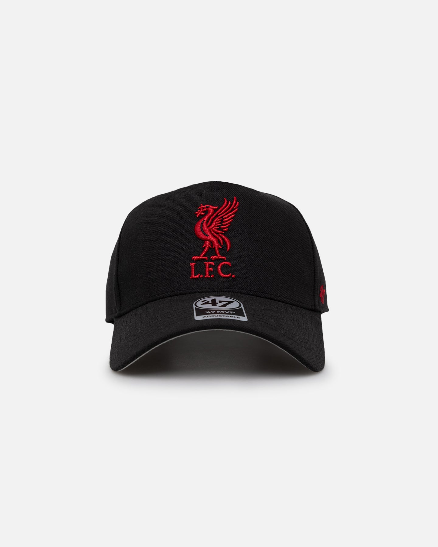 47 Brand Liverpool F.C. MVP DT Snapback Cap - Black/Red Adjustable Baseball Hat for Men & Women - Perfect for Football Games, Streetwear Fashion & Fan Collections
