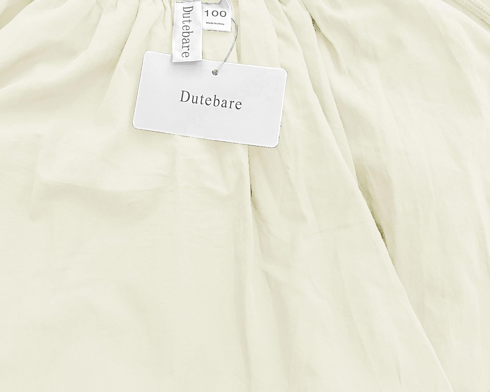 Dutebare Toddler Girls Tulle Tutu Dress - Linen Ruffle Tie Back Sleeveless Princess Party Dress for Kids | Perfect for Birthday Parties, Photo Shoots & Special Occasions