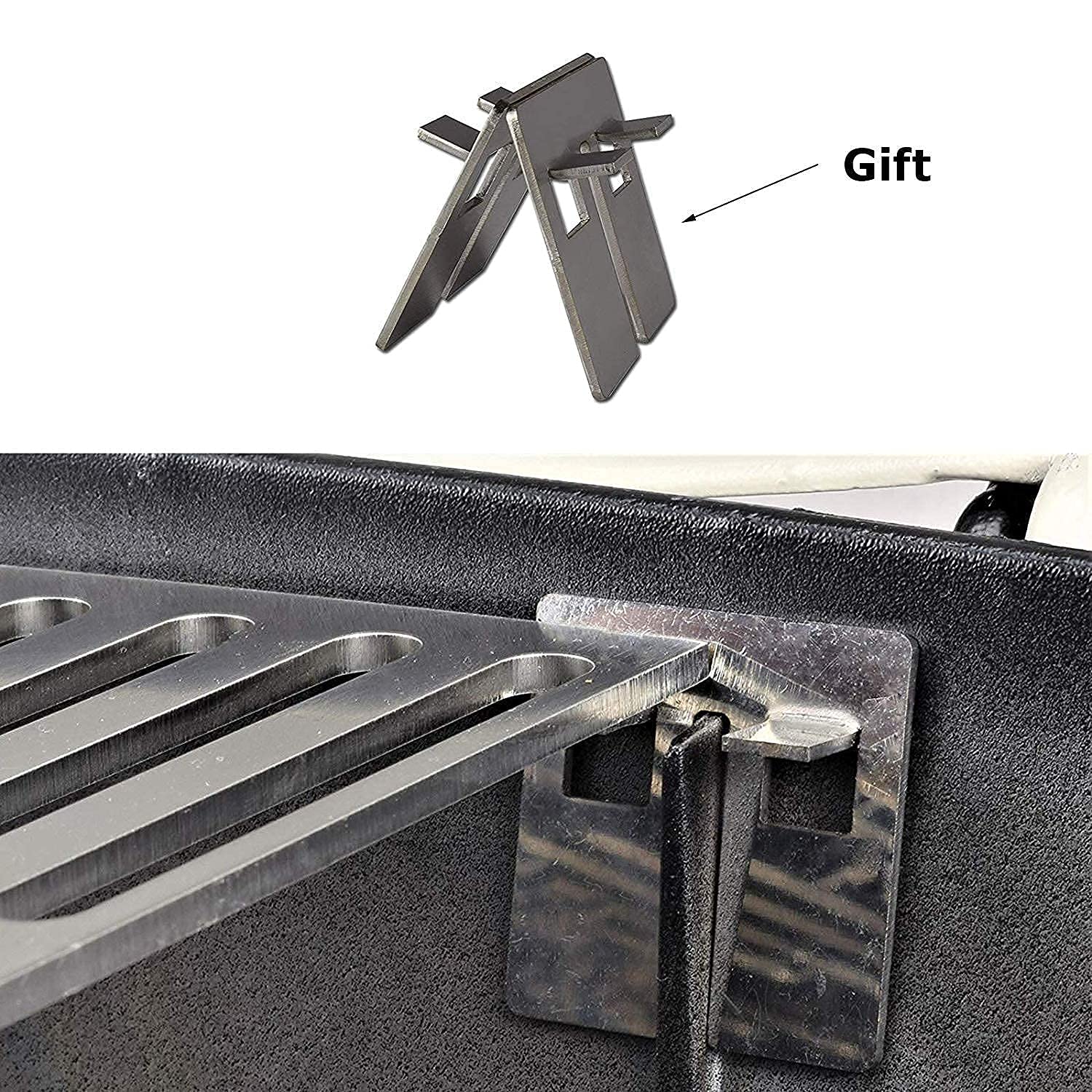 Uniflasy 7644 Cast Iron Cooking Grates & 6558 Griddle for Weber Q100 Q1000 Q120 Q1200 Baby Q Gas Grills Replacement Parts - Perfect for Backyard BBQs, Camping & Outdoor Cooking