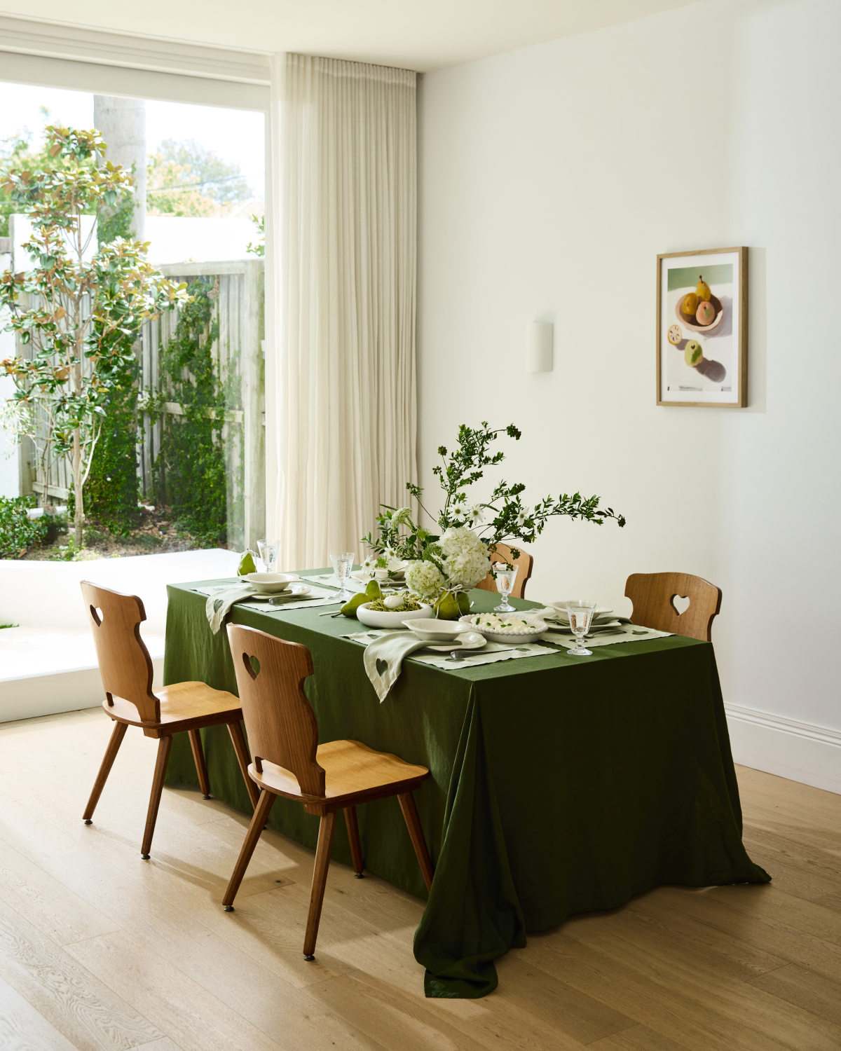 Premium Sage & Olive 100% French Flax Linen Amour Placemats (Set of 4) - Eco-Friendly Table Setting for Dinner Parties, Weddings & Home Decor