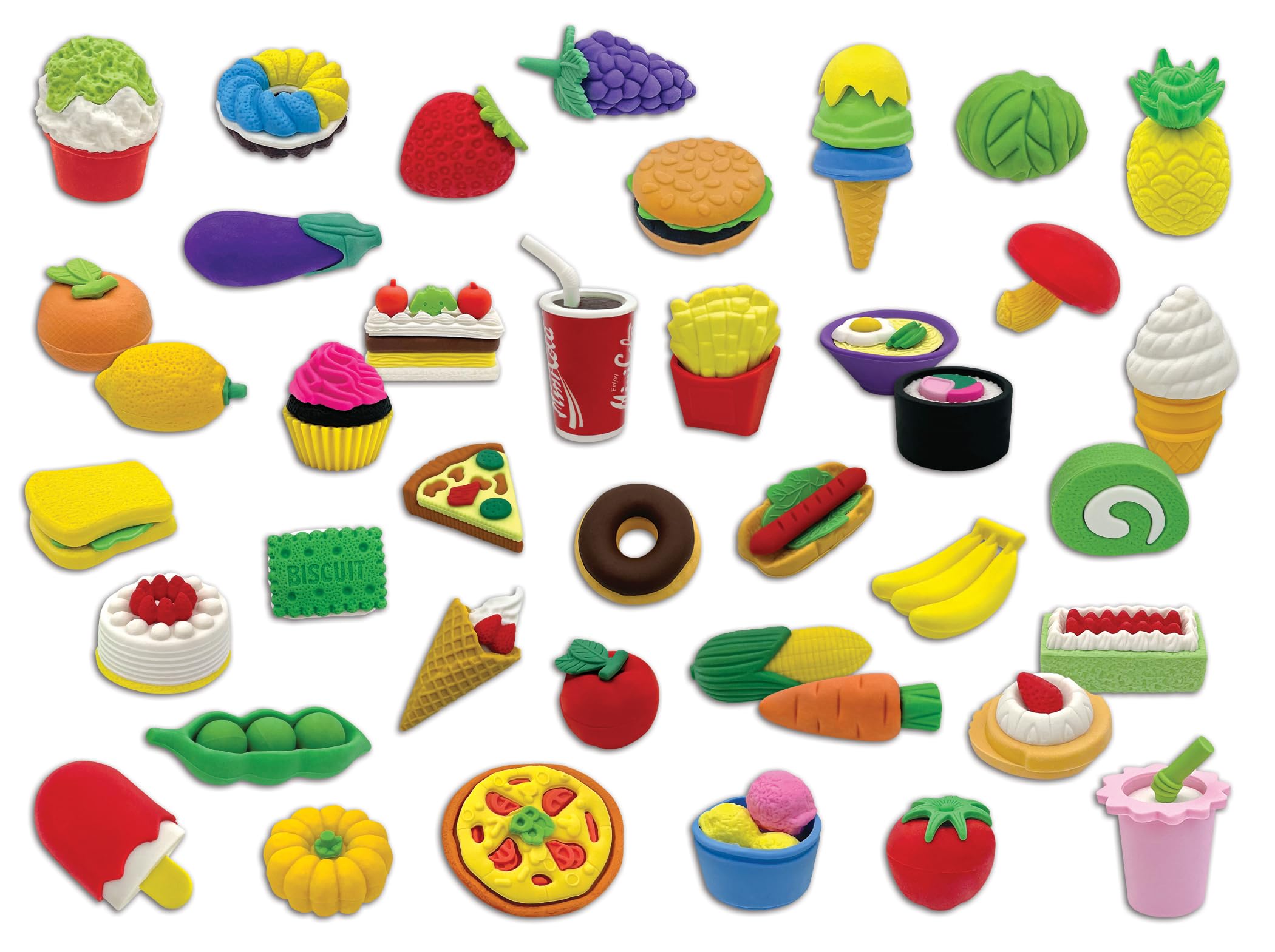 Teacher Created Resources Desk Pets - Assorted Food (40 Pack) - Fun Classroom Rewards & Student Incentives for Elementary School Teachers | Perfect for Positive Behavior Management & Learning Motivation