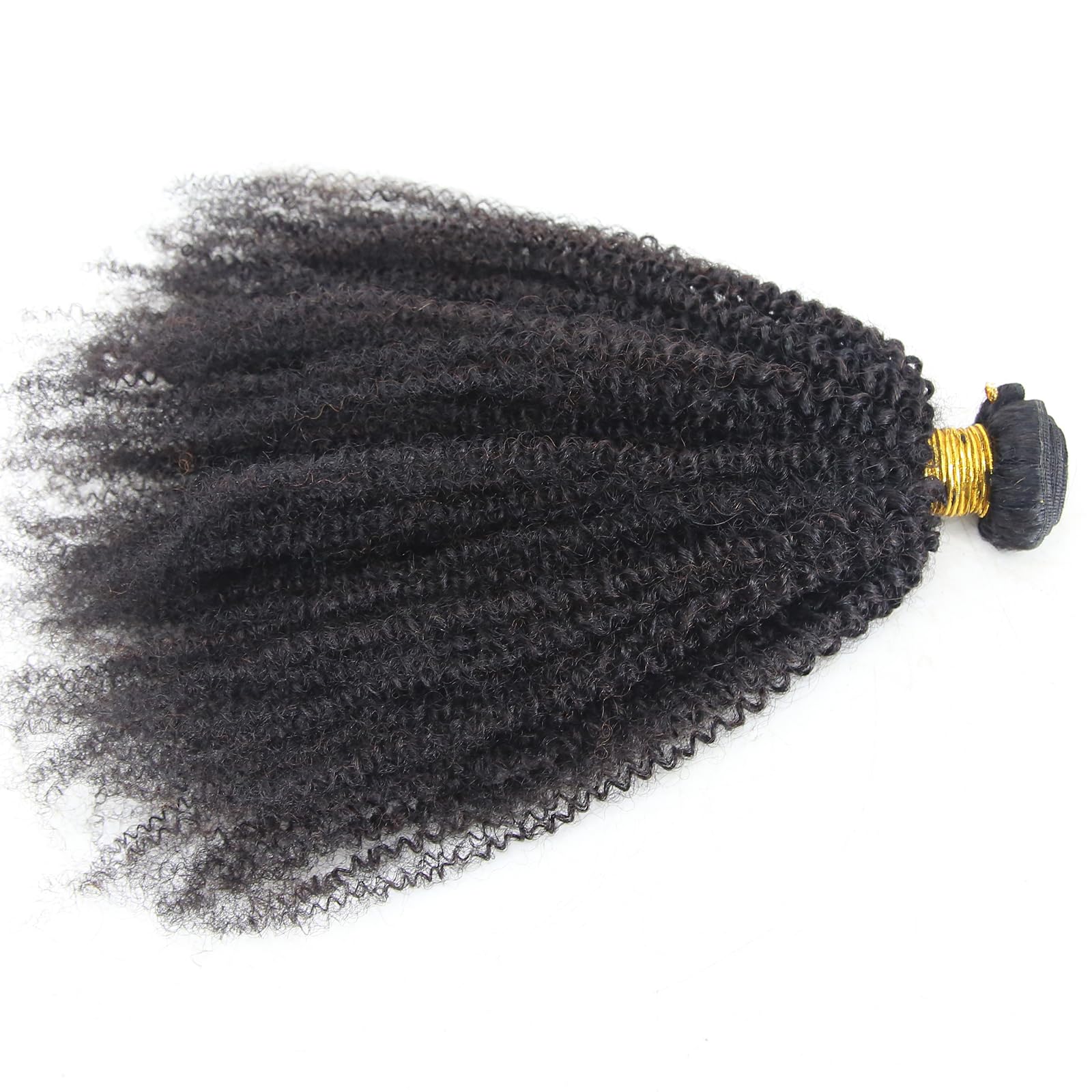 ZigZag Afro Kinky Curly 100% Brazilian Virgin Human Hair Weave Bundles 4B 4C - 28 Inch Double Weft Hair Extensions for Natural Black Hairstyles | Perfect for Braids, Twist Outs & Protective Styling
