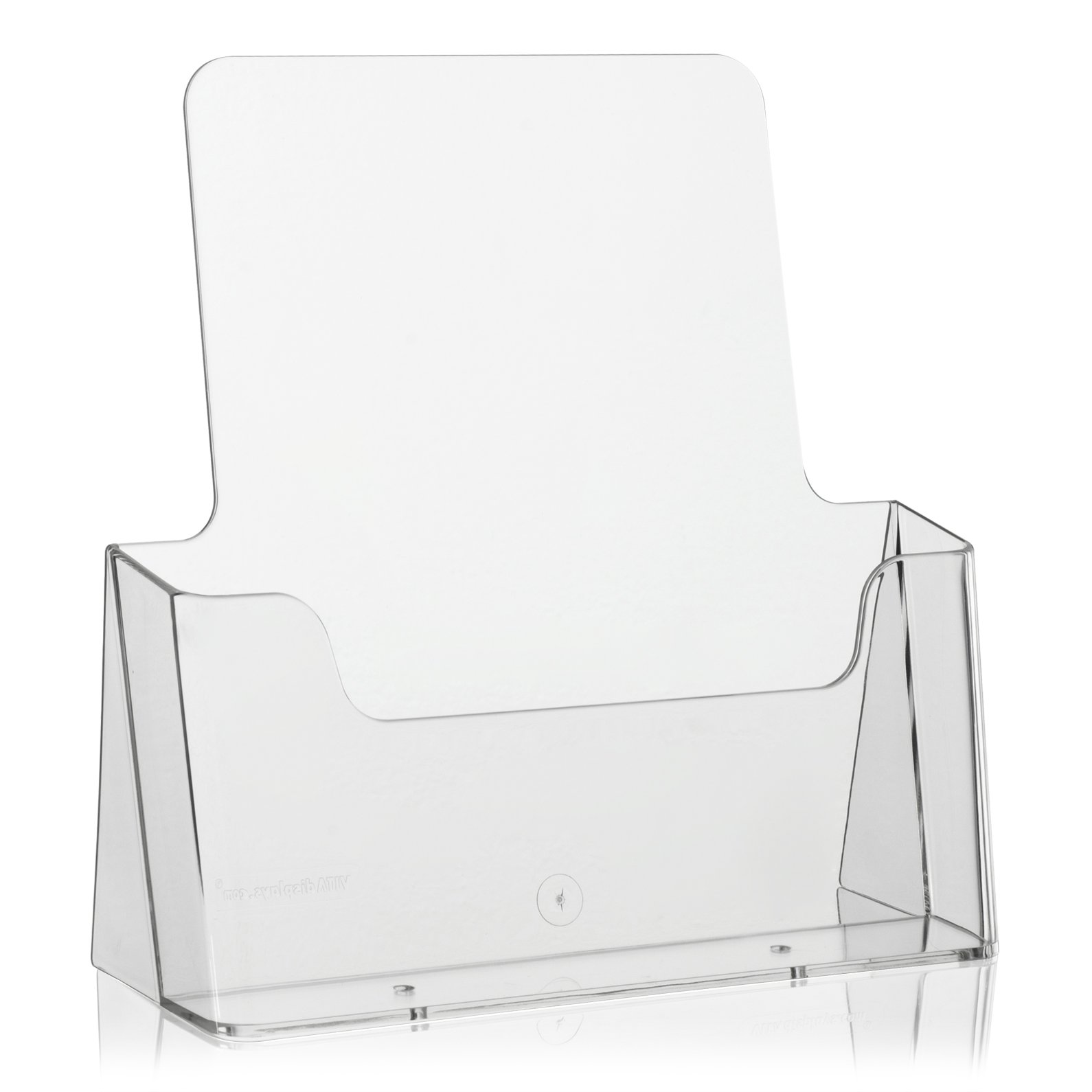 20 Pack Transparent A4 Table Leaflet Stands & Holders - Perfect for Restaurants, Events, and Retail Displays