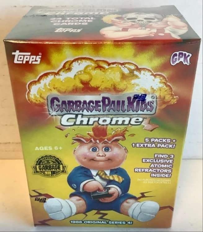 2021 Topps Garbage Pail Kids Chrome Series 4 Trading Cards Blaster Box - 50+ Collectible Cards for Kids & Adults, Perfect for Trading, Collecting & Gift Giving