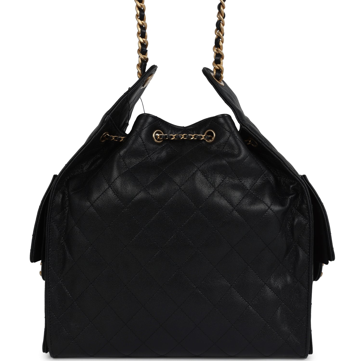 Chanel Medium 25 Hobo Bag Black Caviar Leather with Antique Gold Hardware - Luxury Shoulder Bag for Women, Perfect for Work, Travel & Evening Events