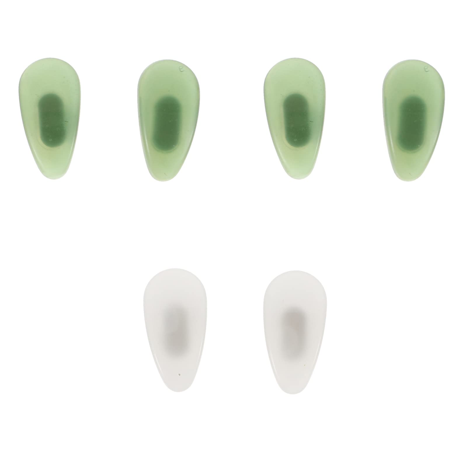 GLEAVI 3 Pairs Soft Silicone Anti-Slip Nose Pads for Glasses & Sunglasses - Clear Comfortable Nose Bridge Cushions - Universal Fit for All Frame Types - Perfect for Reading, Driving, and Outdoor Activities