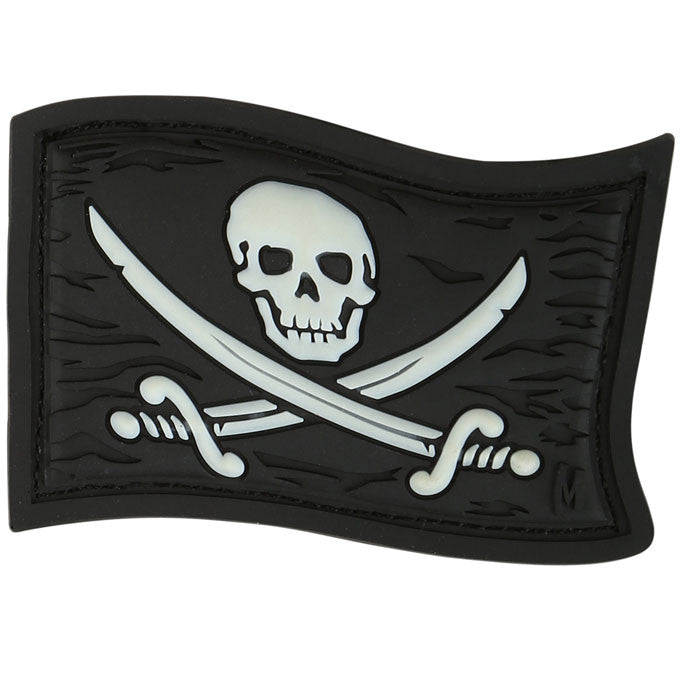 Jolly Roger Morale Patch - Pirate Skull Embroidered Badge for Tactical Vests, Backpacks & Military Gear - Perfect for Outdoor Adventures, Cosplay & Collectors