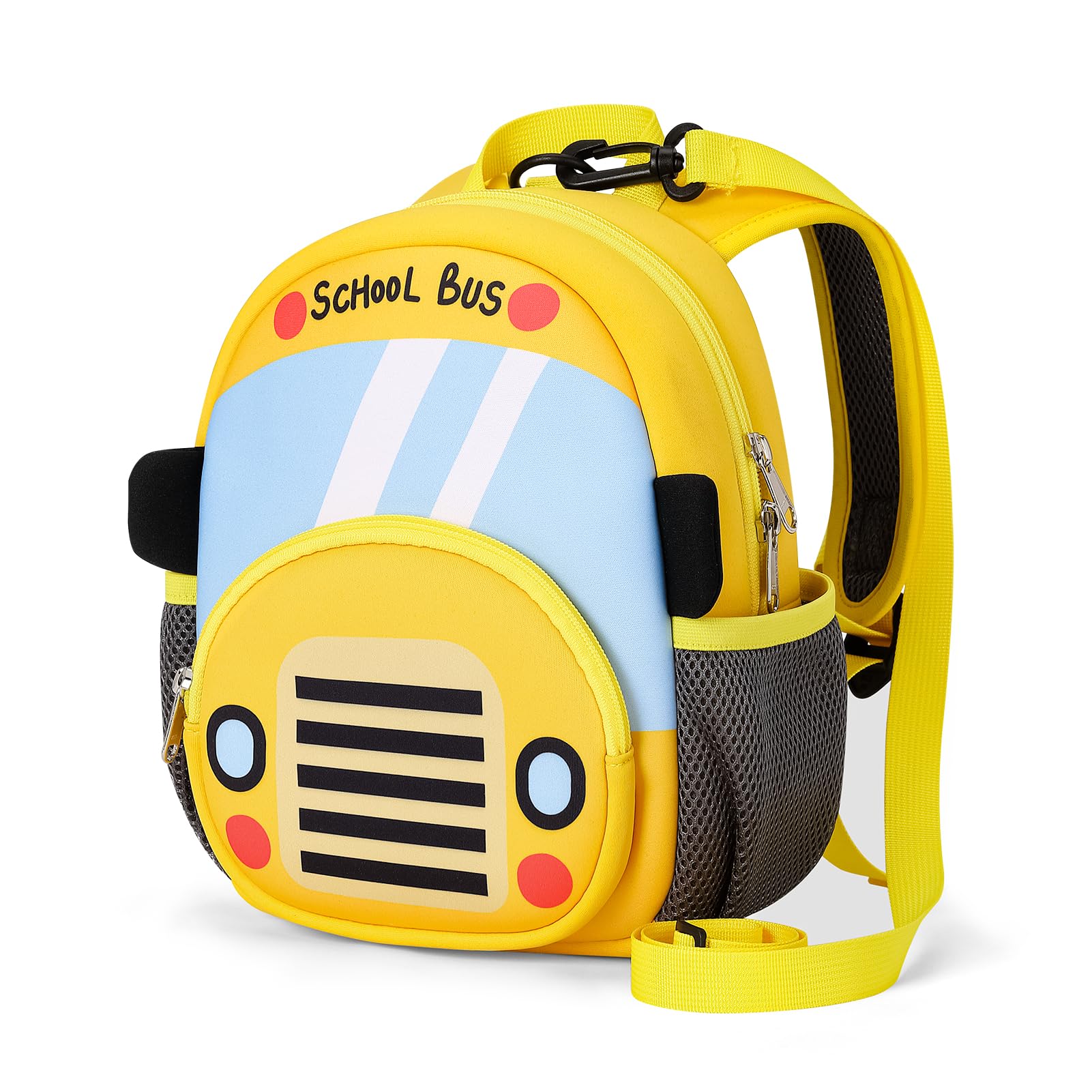 Mibasies Toddler Backpack with Leash for Boys & Girls Ages 1-3 - 9 Inch Mini Kids Travel Backpack for Car Rides, Airplane Trips & Outdoor Adventures
