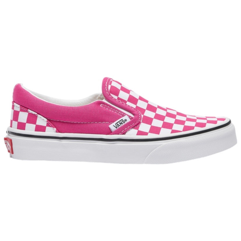 Kids Classic Slip-On Shoes - Fuchsia, Purple & White Color Options | Perfect for School, Playdates & Everyday Wear