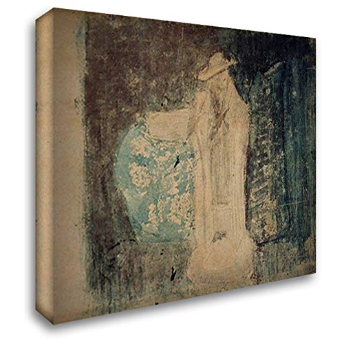 Still Life with Statue, Vase and Jar - 22x20 Inch Gallery Wrapped Canvas Art Print by Theo Van Doesburg - Modern Home Decor for Living Room, Bedroom & Office Wall
