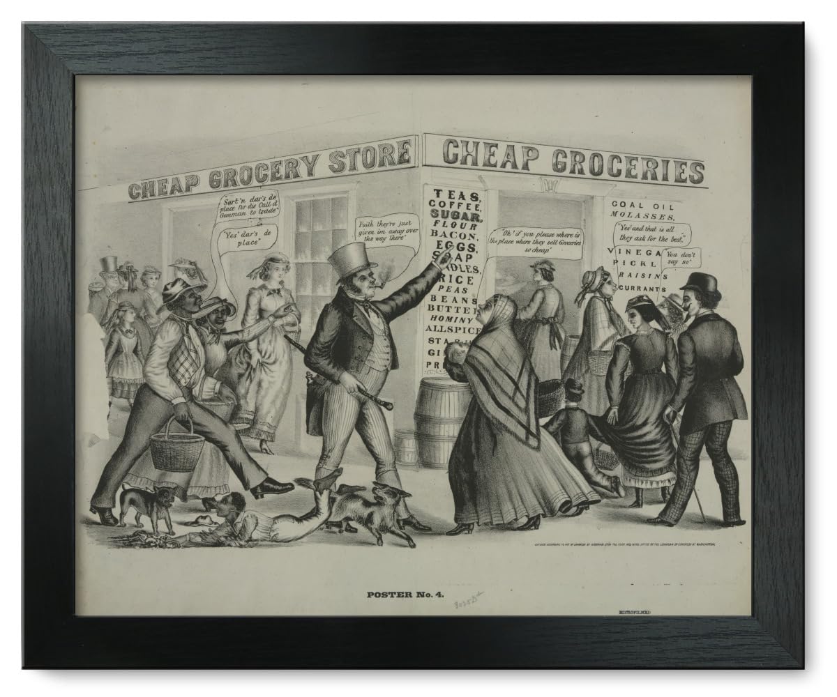 12x15 Framed Print - No.4 Grocery Poster for Kitchen Decor