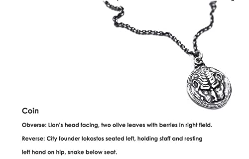 Authentic Solid Sterling Silver Roman Athena Owl Coin Tetradrachm Pendant Necklace - Ancient Greek Amulet, Talisman & Lucky Charm for Protection & Good Fortune | Perfect for History Lovers, Jewelry Collectors & Spiritual Gifts