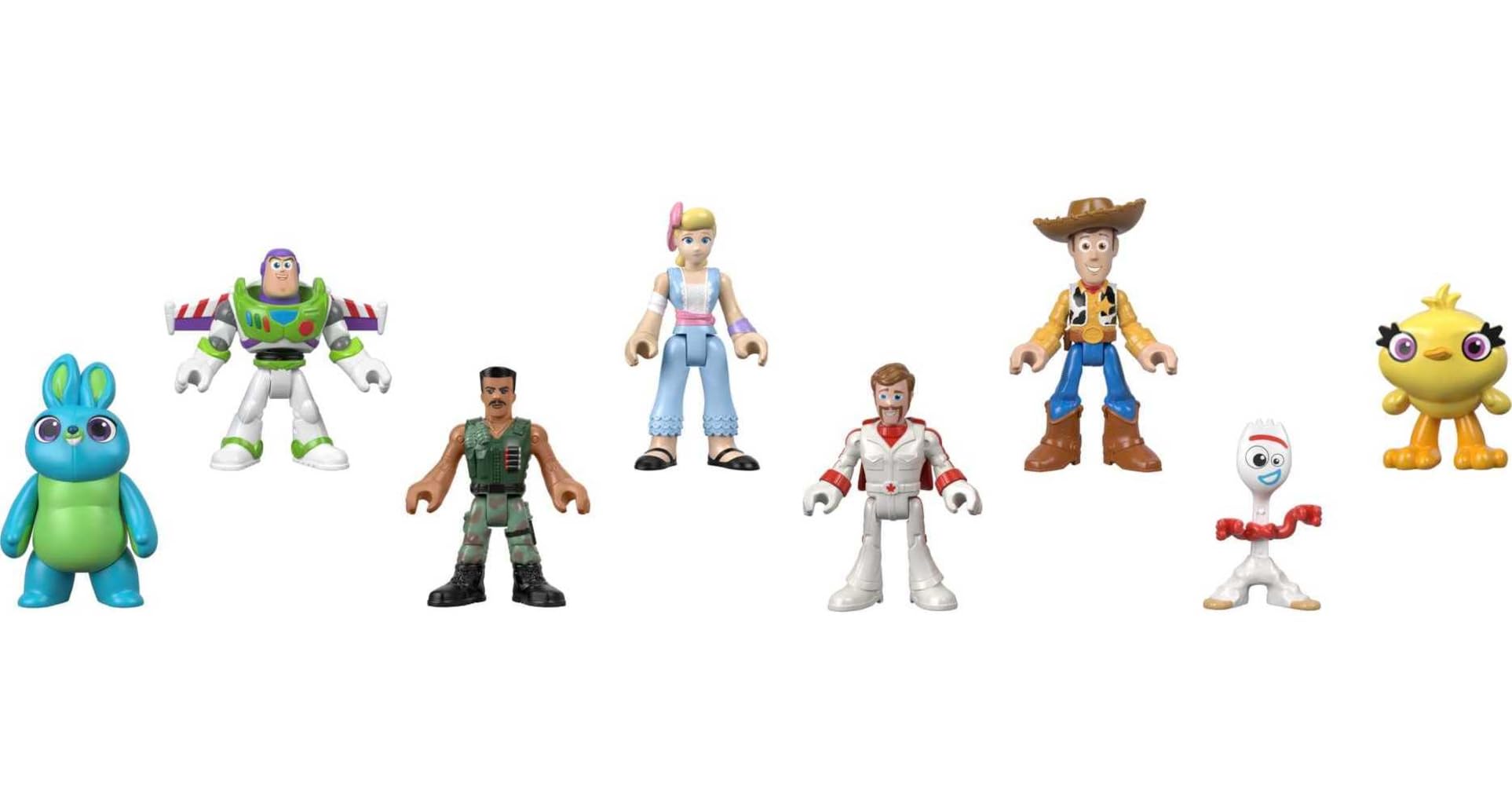 Fisher-Price Imaginext Disney Pixar Toy Story 11-Piece Deluxe Figure Set with Buzz Lightyear & Woody - Preschool Pretend Play Toys for Kids Ages 3+ - Perfect for Birthday Gifts, Storytelling & Role-Playing Games