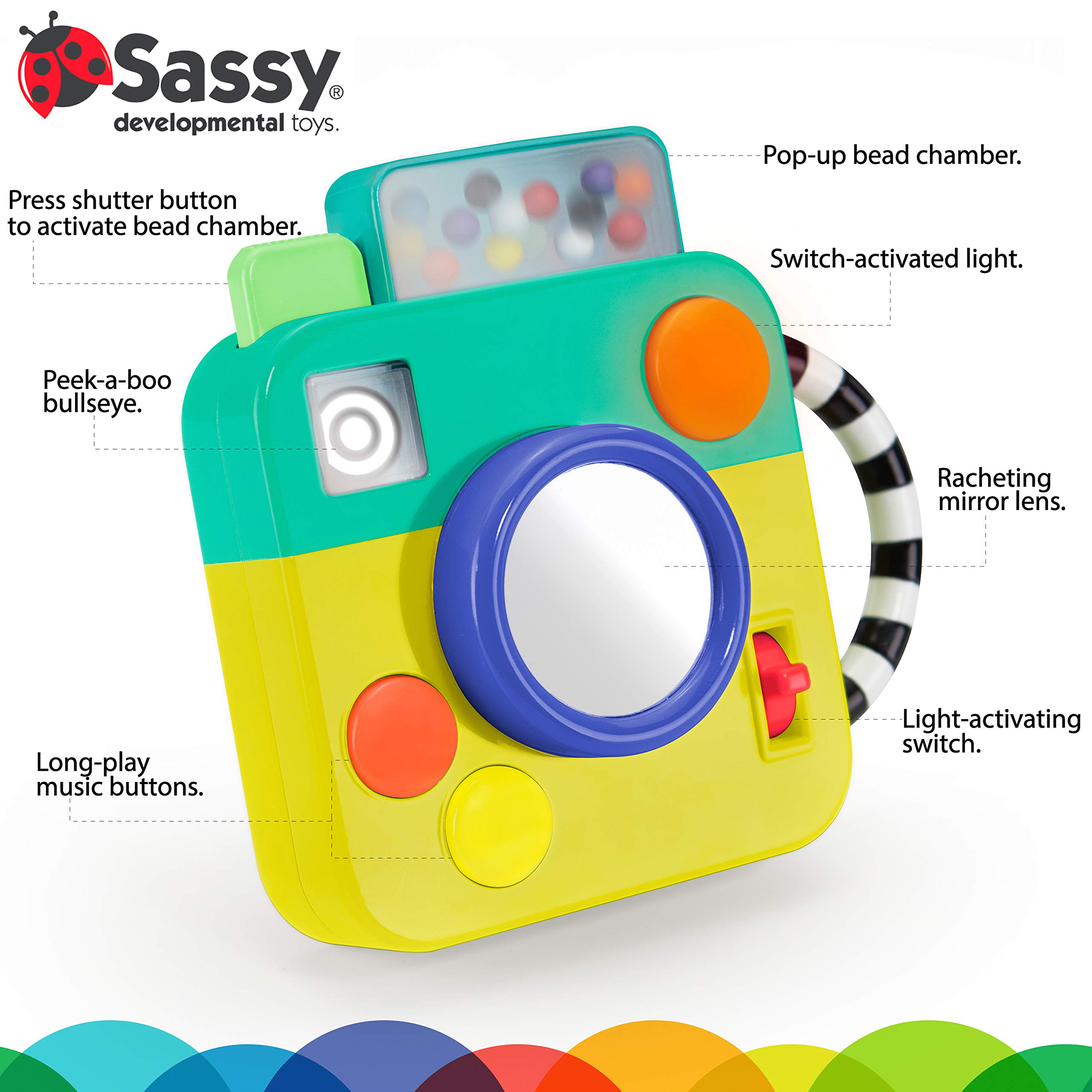 Best Sassy Busy Box Camera Musical Toy for Toddlers - Interactive Learning & Sensory Play Toy for Babies - Perfect for Early Childhood Development & Playtime Fun