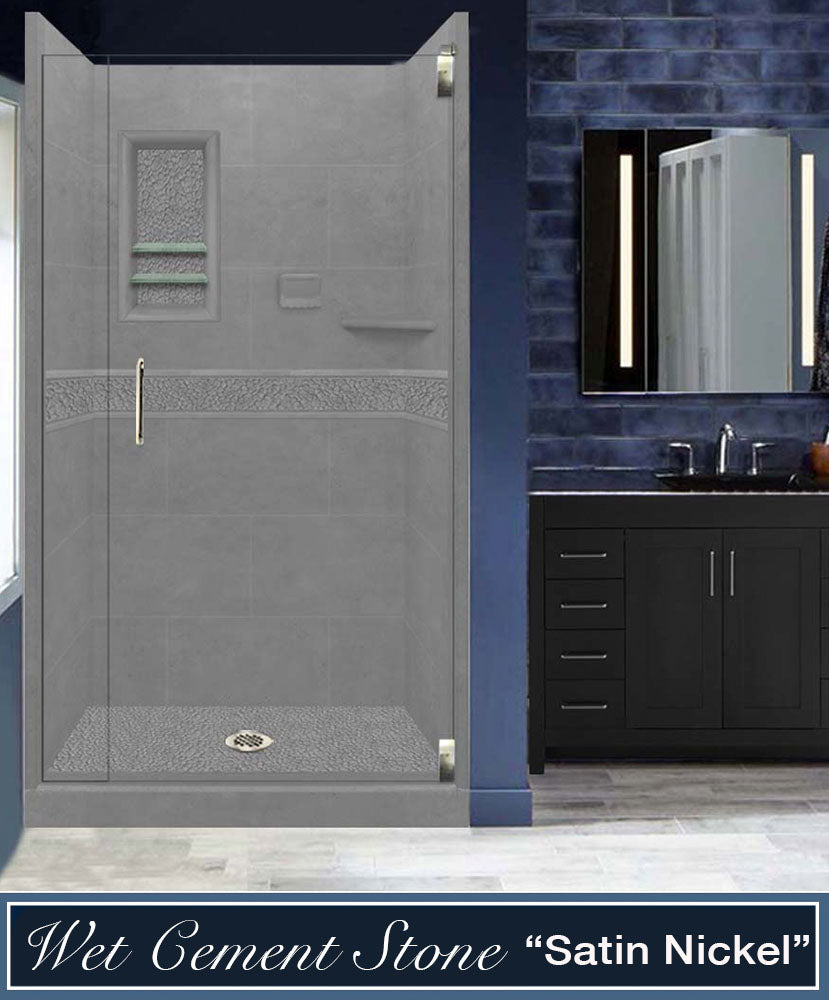 Stone Threshold & Casings for Shower Door - Easy Remodel Kit | Durable Bathroom Upgrade for Modern Homes