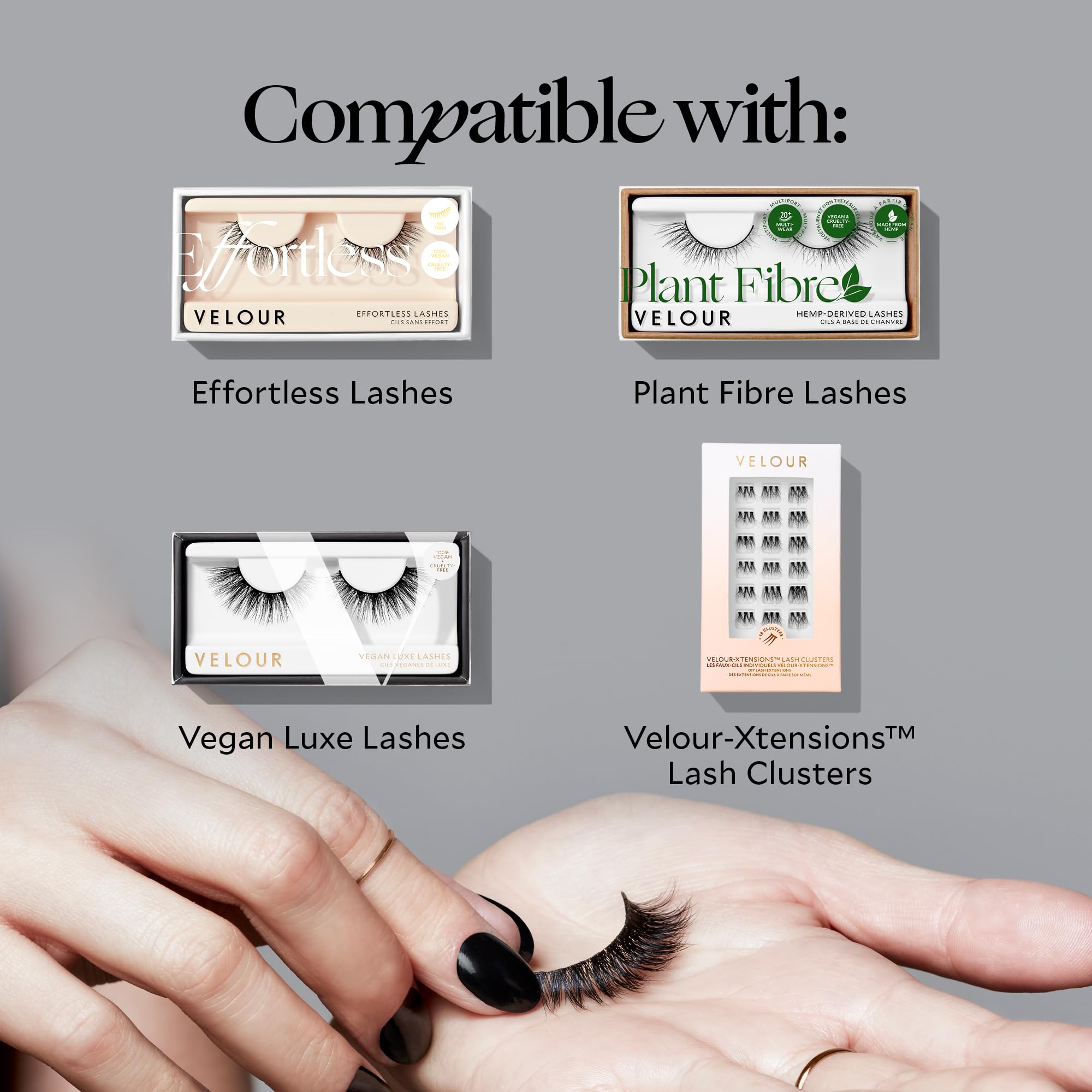 Velour Clear Eyelash Glue Pen - Precision Tip Lash Adhesive for False Eyelashes | Beginner Friendly, Gentle Formula, Dermatologist Tested | Dries Clear, Long Lasting Hold | Perfect for Daily Wear, Special Occasions & Professional Makeup Artists