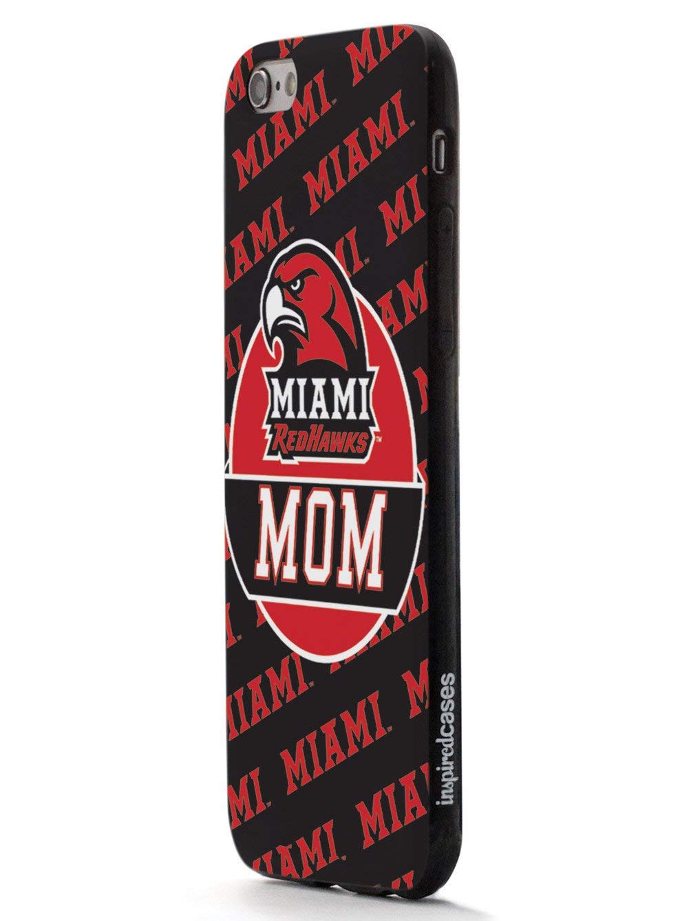 Inspired Cases - 3D Textured Protective Phone Cover Compatible with iPhone 6/6s - Miami University Redhawks Design - Perfect for College Students & Moms - Durable Shockproof Case for Everyday Use & School Life
