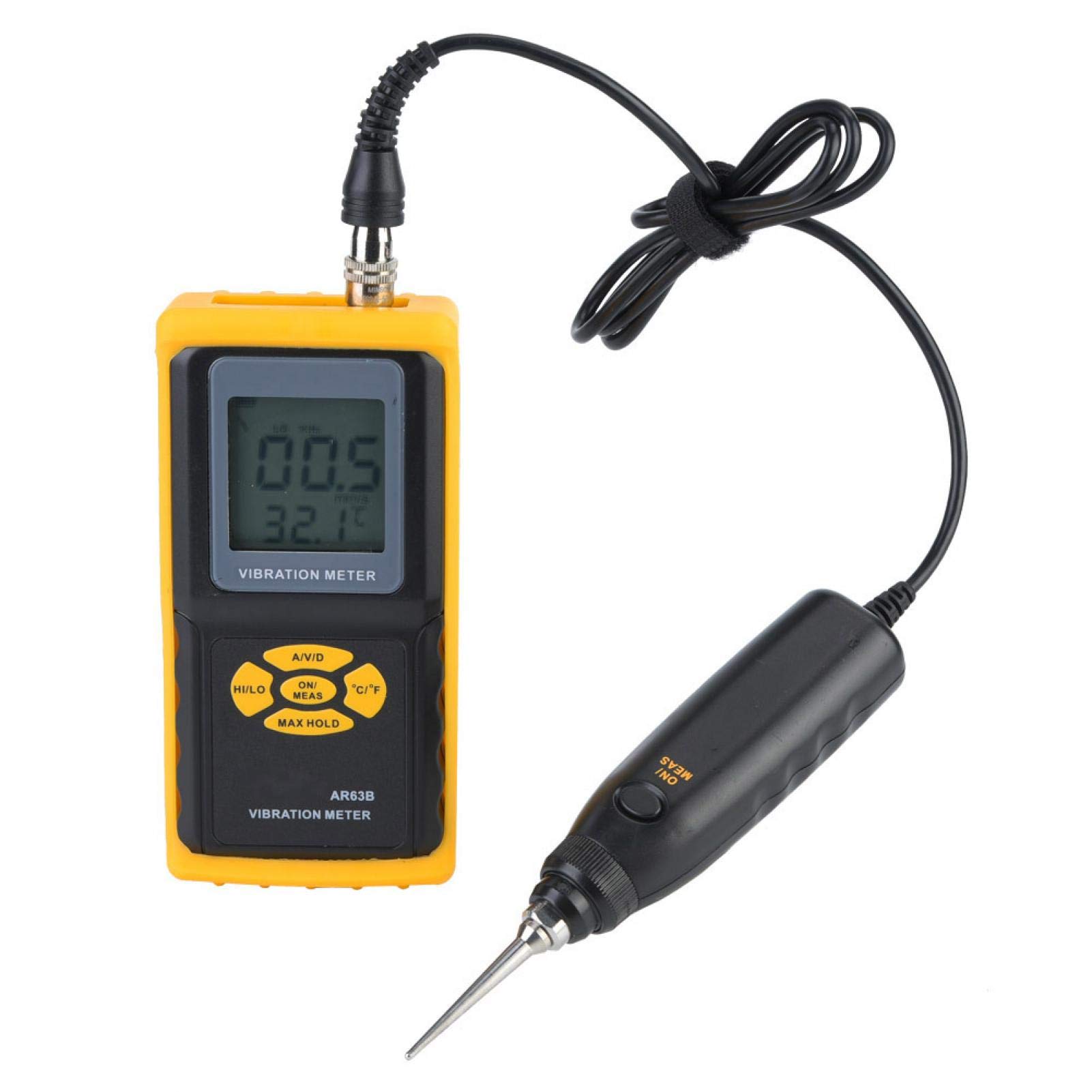 Xiuganpo Digital Vibration Analyzer Tester with LCD Display - Professional Vibrometer for Industrial Equipment, Machinery Monitoring & Petrochemical Power Lines | Perfect for Predictive Maintenance, Rotating Machinery Analysis & Vibration Measurement in Manufacturing Plants