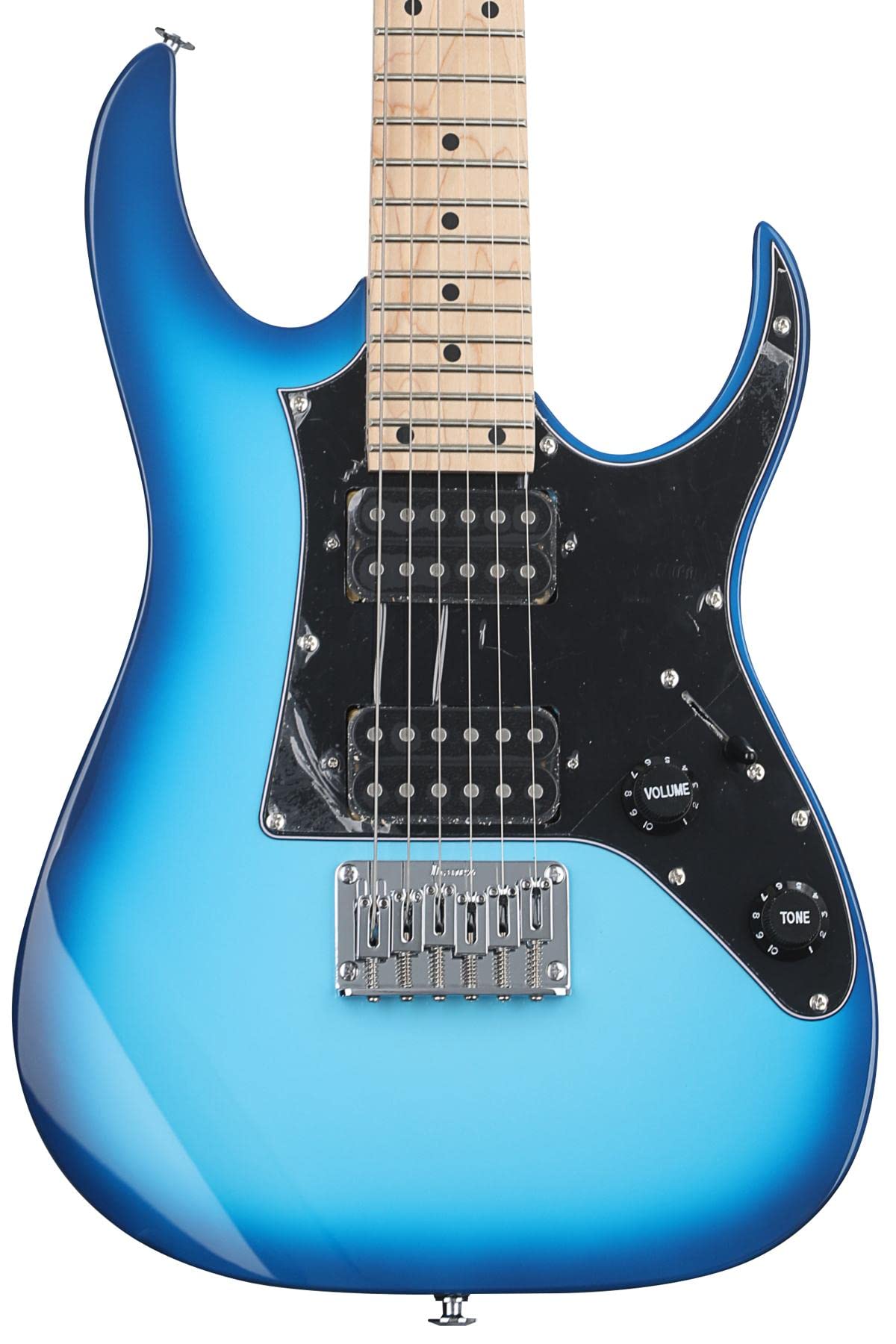 Ibanez GIO RG miKro 6-String Electric Guitar - Blue Burst Finish | Compact Electric Guitar for Beginners & Travel | Perfect for Home Practice, Studio Recording & Live Performances