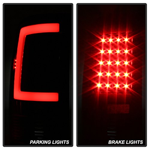 Xtune GMC Sierra LED Tail Lights - Black Smoke Lens (Excludes 3500 Dually 4 Rear Wheels) | Waterproof & Durable Replacement Lights for Off-Roading, Night Driving & Custom Truck Upgrades