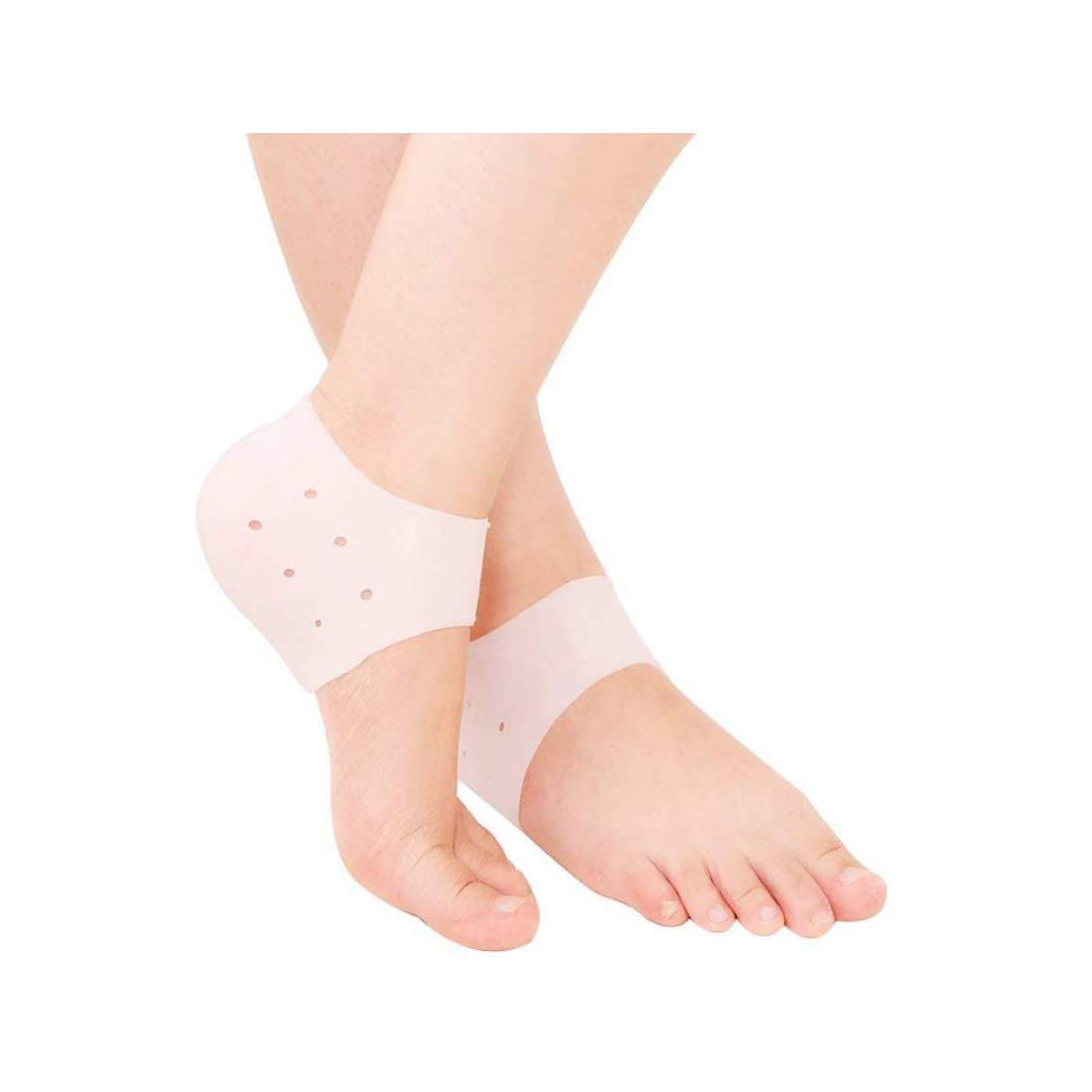 Anti-Crack Silicone Gel Heel & Foot Protector Socks - Moisturizing Pain Relief for Heel Cracks - Unisex One Size Fits All - Perfect for Dry Skin, Cracked Heels & Overnight Foot Care