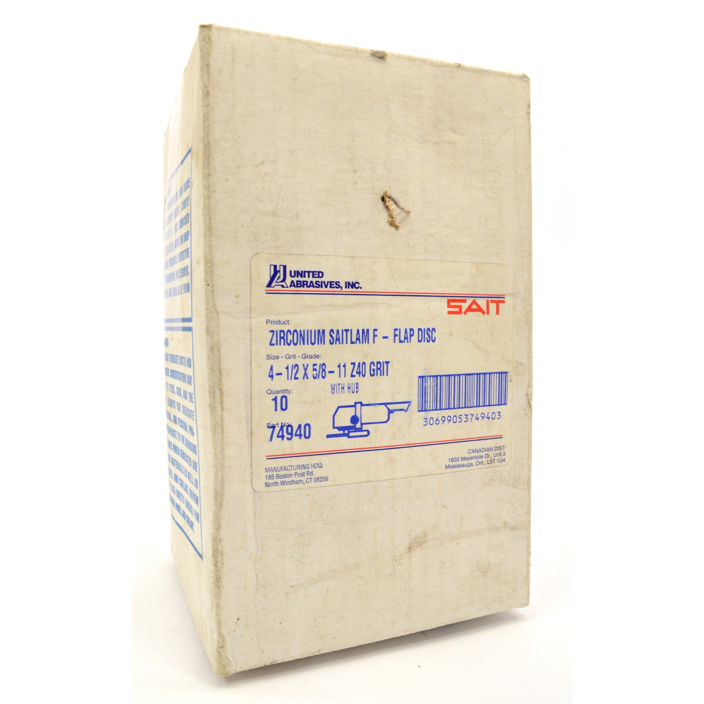 SAIT Zirconium Flap Disc 4-1/2
