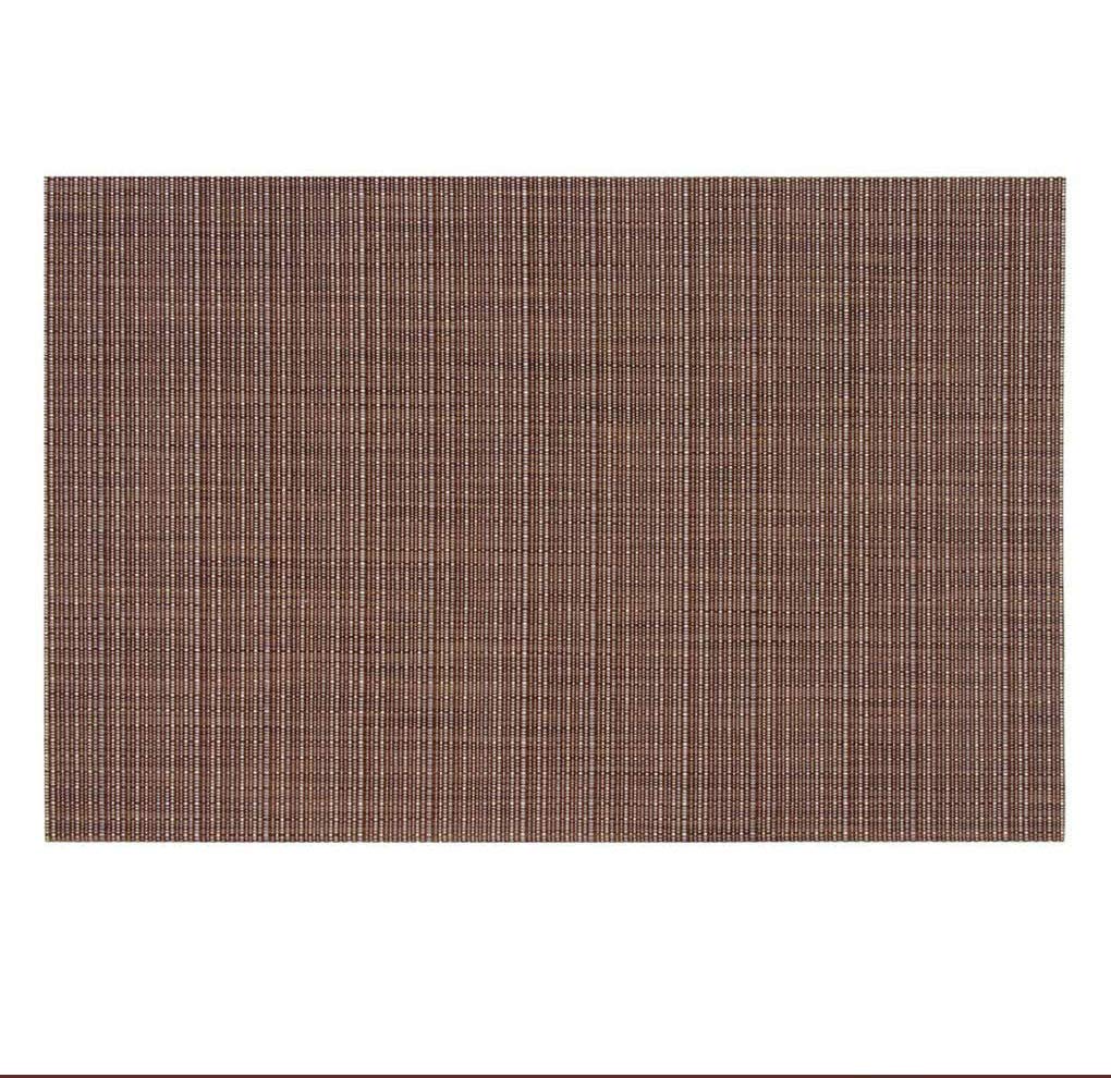 SIUONI 6-Pack Non-Slip PVC Placemats - Heat Resistant, Washable Vinyl Table Mats for Kitchen & Dining - Perfect for Restaurants, Coffee Shops & Home Use (Coffee Brown)