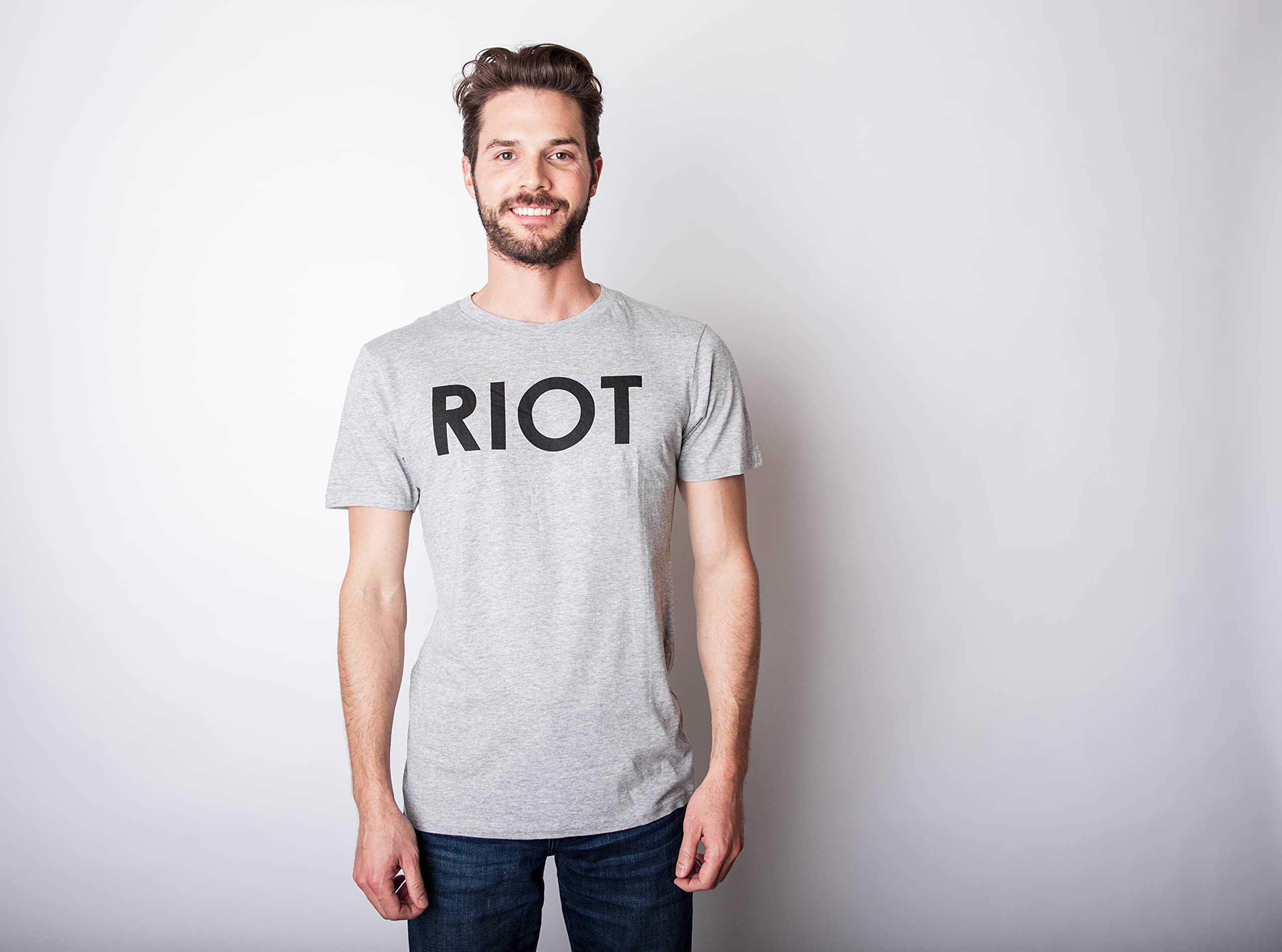 Funny Political Sarcastic T-Shirts for Men | Riot Novelty Humor Tees | Perfect for Protests, Gifts & Casual Wear