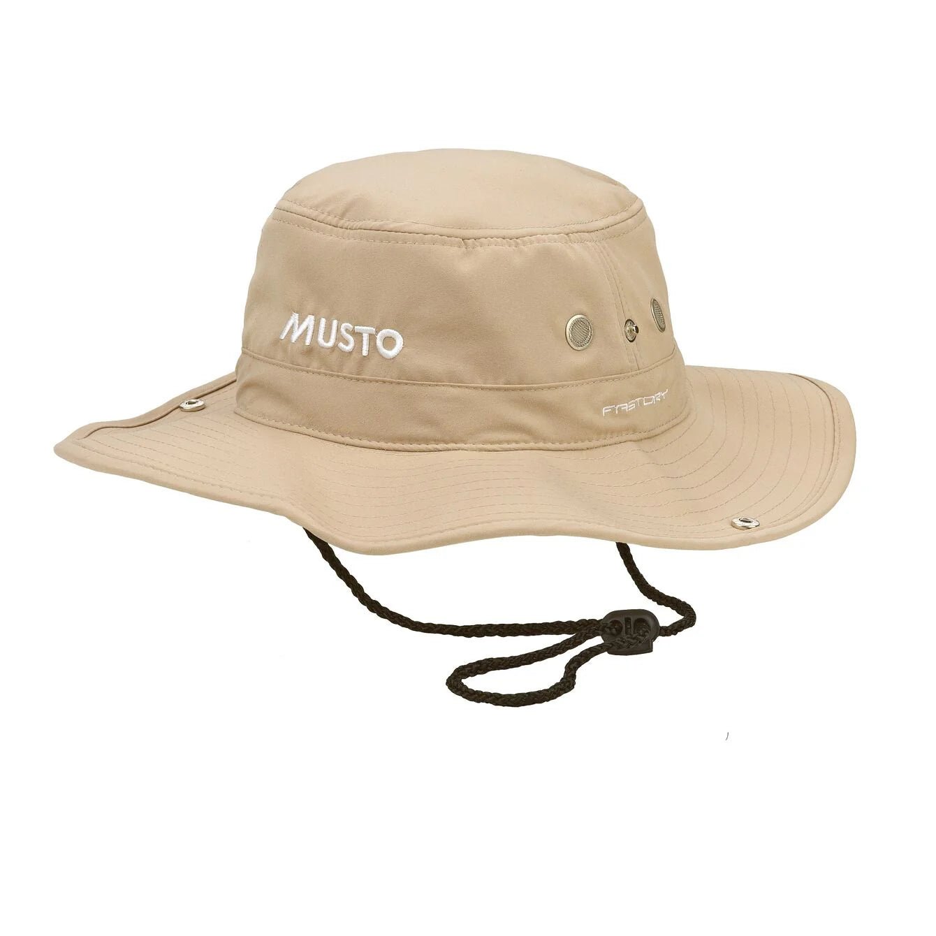 MUSTO EVO FD BRIMMED HAT - Light Stone Color Sun Hat for Men & Women - Perfect for Boating, Fishing, and Outdoor Activities