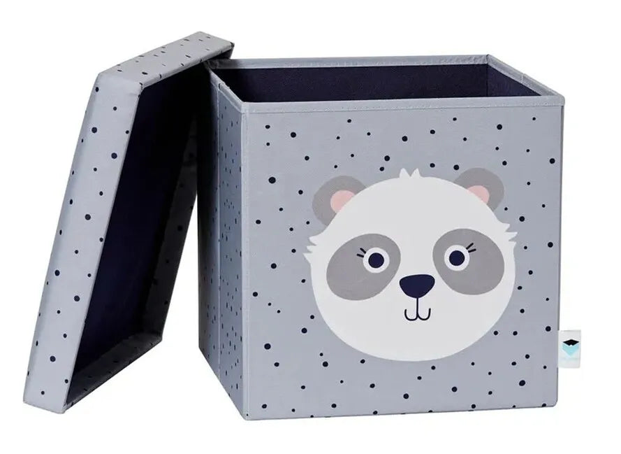 Soft Panda Shaped Kids Seating Cube - Cute Plush Stuffed Animal Chair for Toddlers & Children - Perfect for Playrooms, Bedrooms, and Reading Nooks