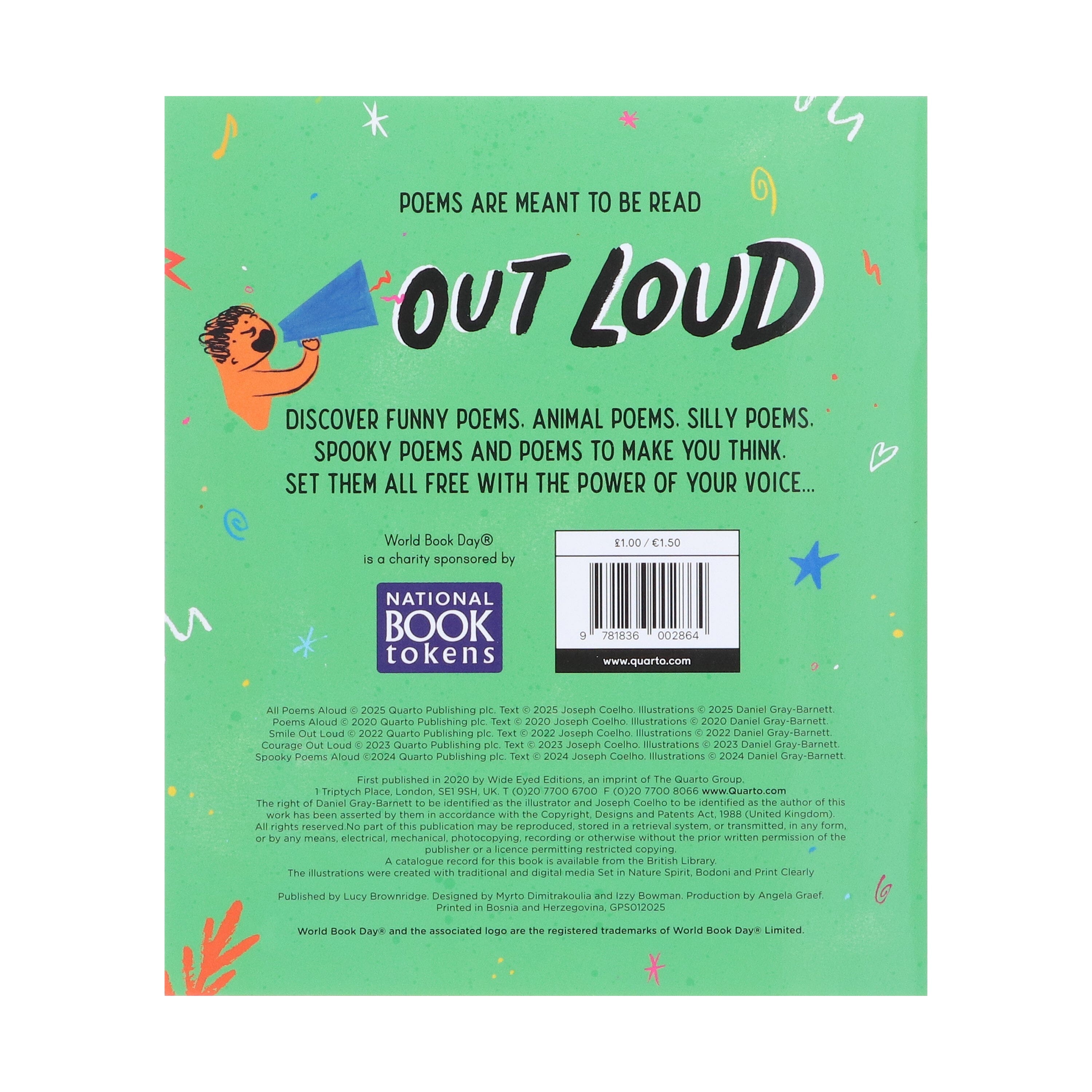 All Poems Aloud by Joseph Coelho - World Book Day 2025 Paperback Book for Kids Ages 6-9 | Perfect for Bedtime Stories, Classroom Reading & Poetry Lovers