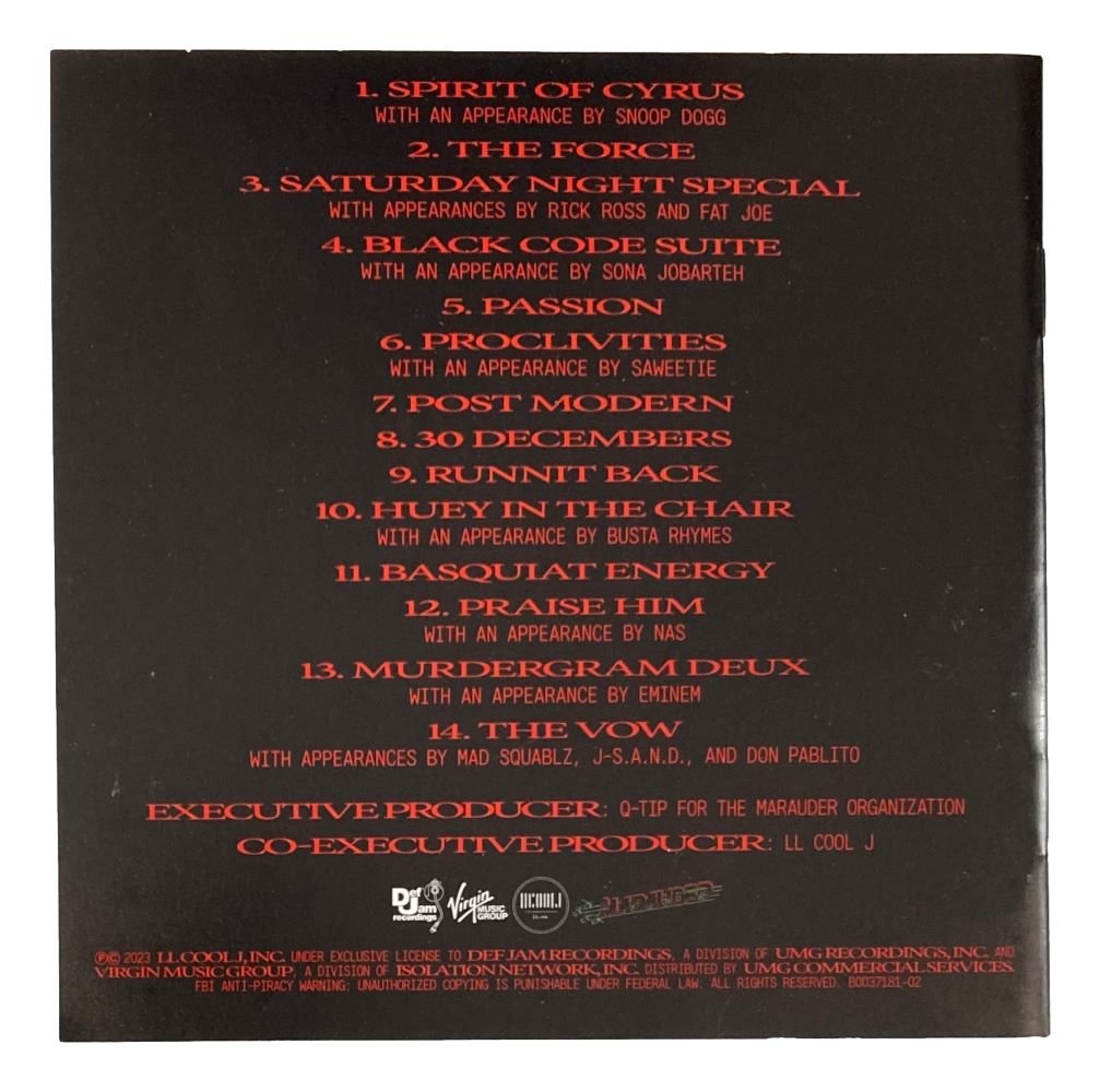 LL Cool J Signed The Force CD Booklet - Limited Edition Collectible for Music Fans & Memorabilia Enthusiasts - Perfect for Autograph Displays, Music Collections & Gift Giving
